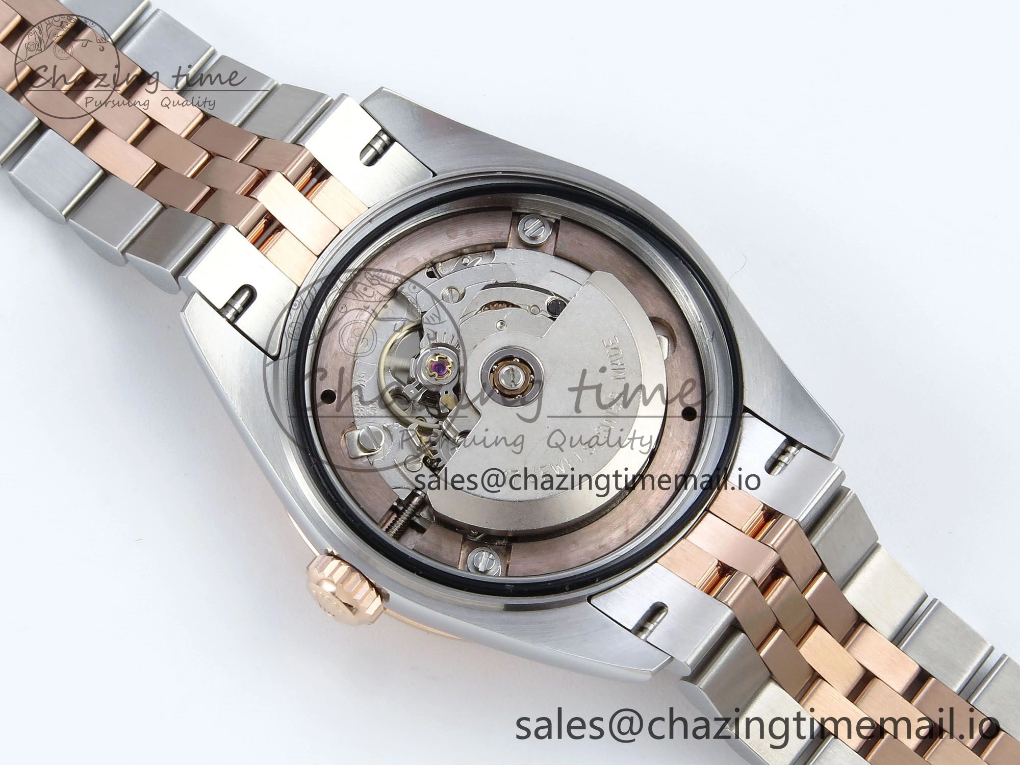 DateJust 31 278271 ARF 1:1 Best Edition 904L Steel RG Diamonds Dial on SS RG Jubilee Bracelet ETA 2688