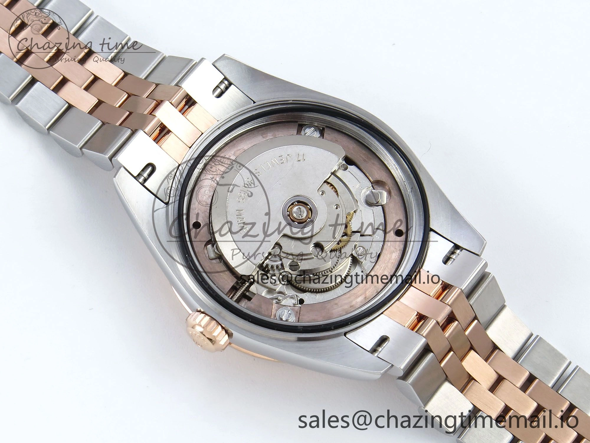 DateJust 31 278271 ARF 1:1 Best Edition 904L Steel RG Diamonds Dial on SS RG Jubilee Bracelet ETA 2688