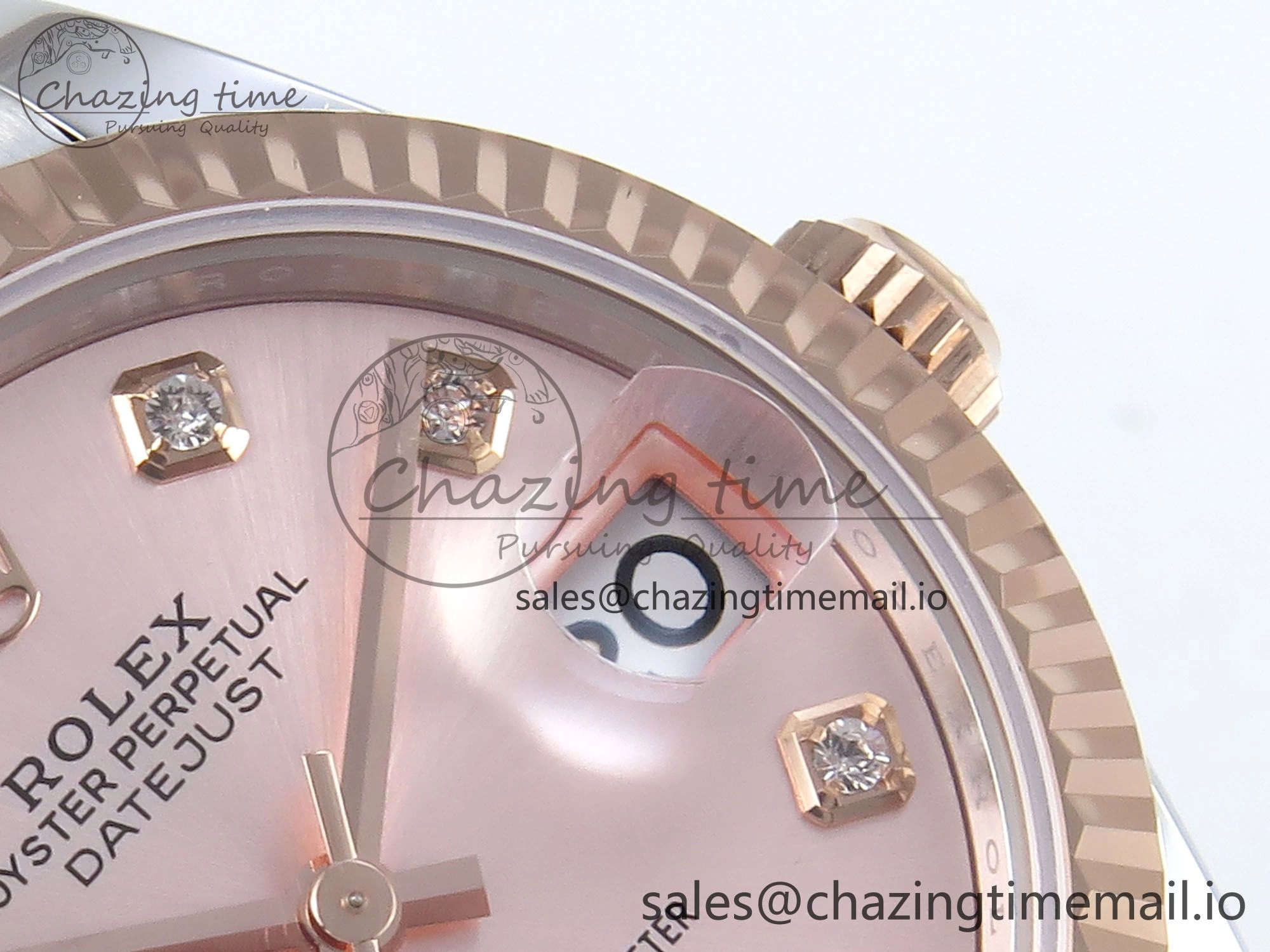 DateJust 31 278271 ARF 1:1 Best Edition 904L Steel RG Diamonds Dial on SS RG Jubilee Bracelet ETA 2688