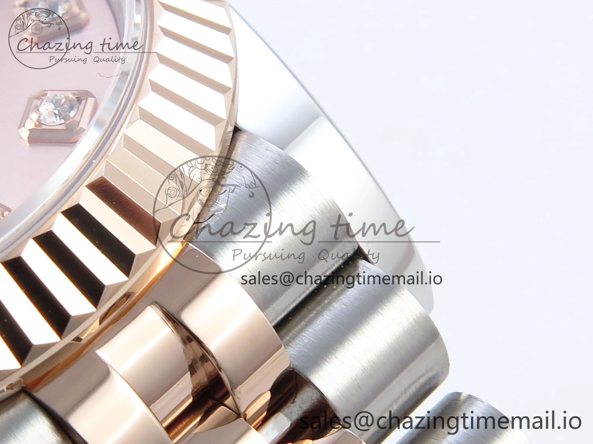 DateJust 31 278271 ARF 1:1 Best Edition 904L Steel RG Diamonds Dial on SS RG Jubilee Bracelet ETA 2688