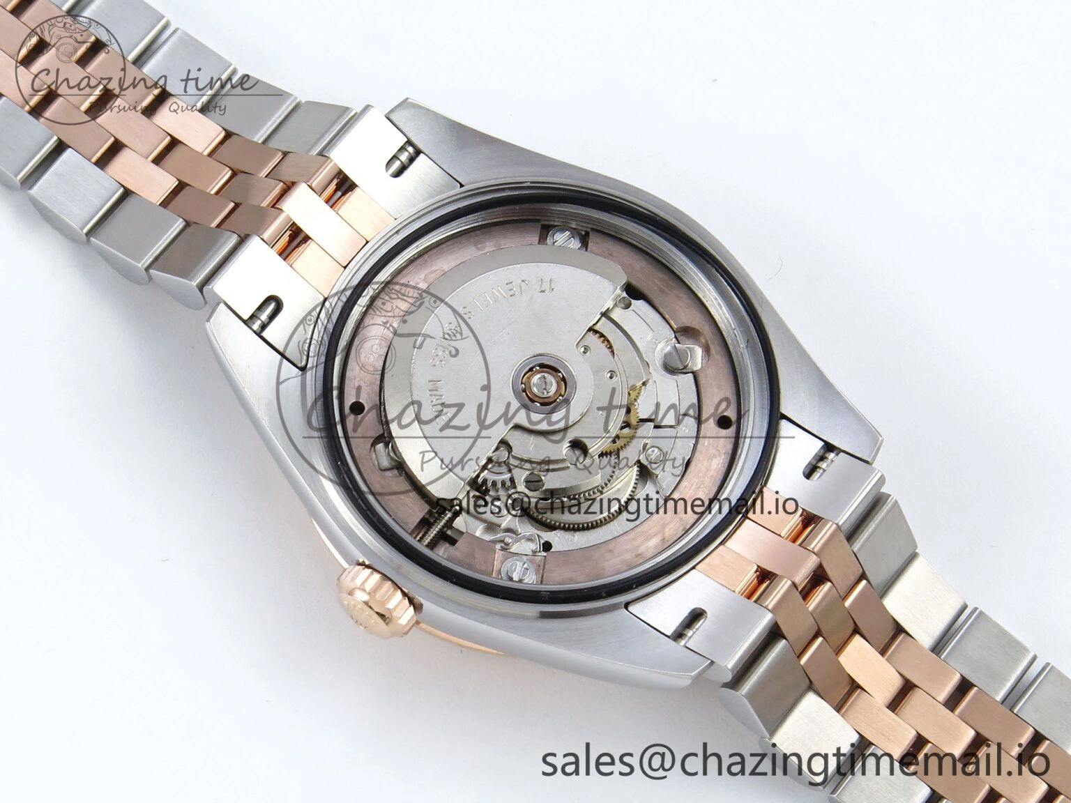 DateJust 31 278271 ARF 1:1 Best Edition 904L Steel RG Roman Dial on SS RG Jubilee Bracelet ETA 2688