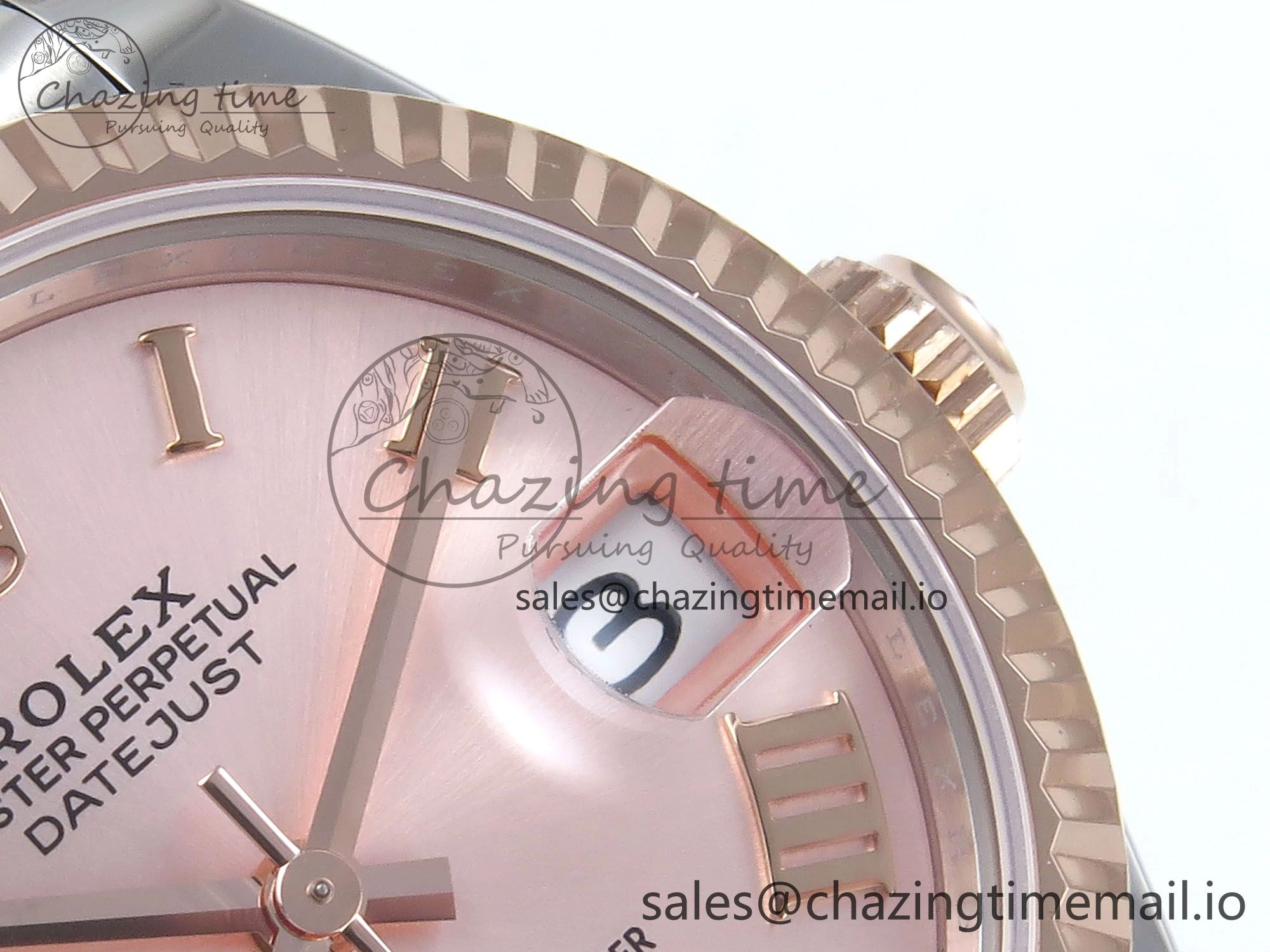 DateJust 31 278271 ARF 1:1 Best Edition 904L Steel RG Roman Dial on SS RG Jubilee Bracelet ETA 2688