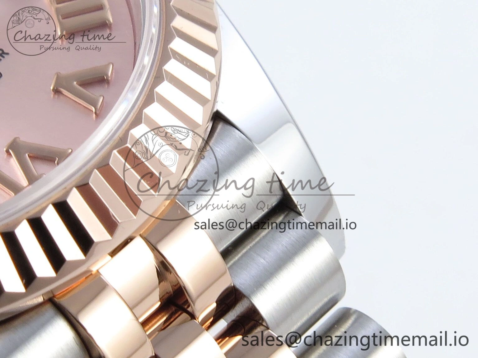 DateJust 31 278271 ARF 1:1 Best Edition 904L Steel RG Roman Dial on SS RG Jubilee Bracelet ETA 2688