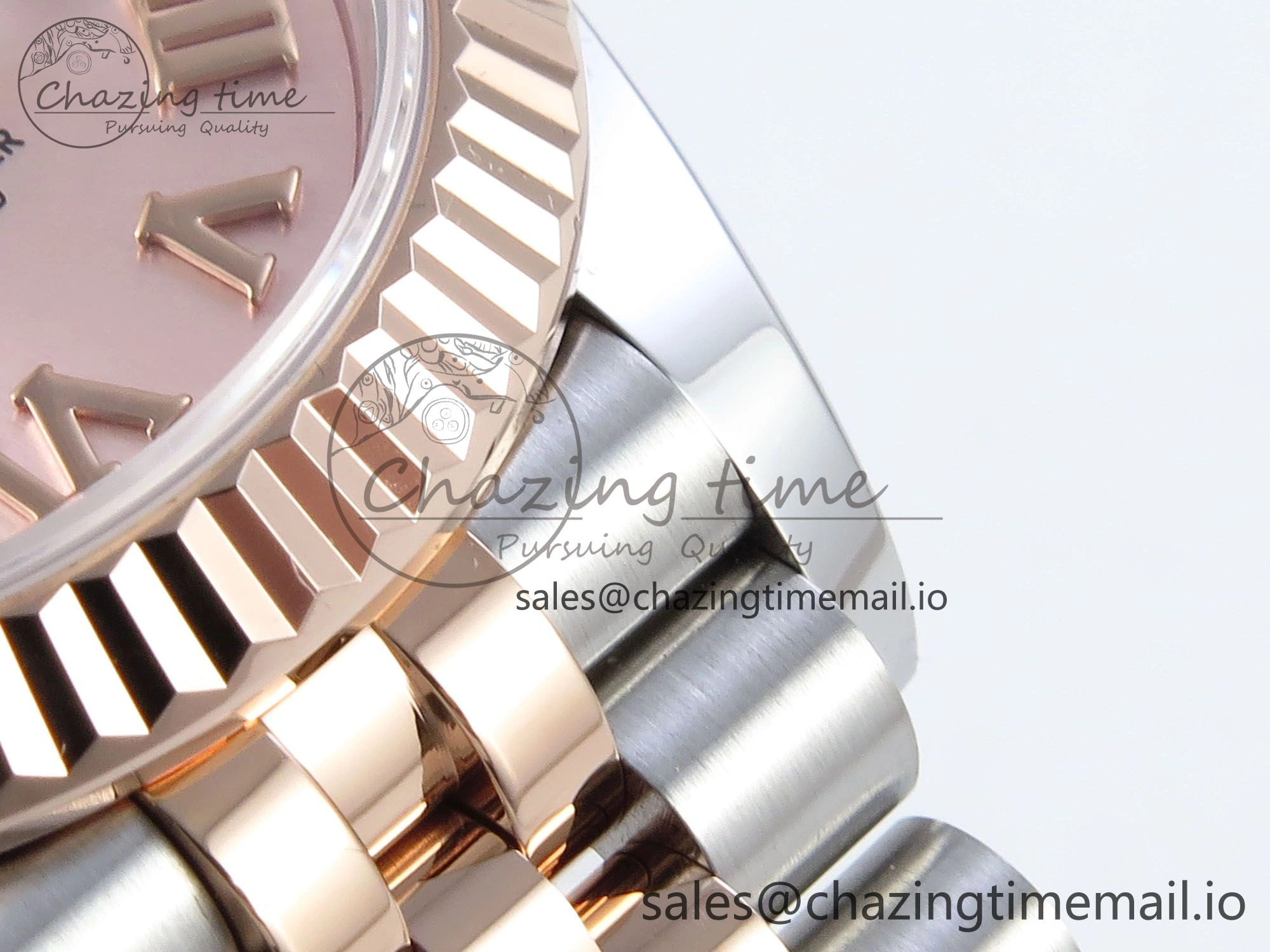 DateJust 31 278271 ARF 1:1 Best Edition 904L Steel RG Roman Dial on SS RG Jubilee Bracelet ETA 2688