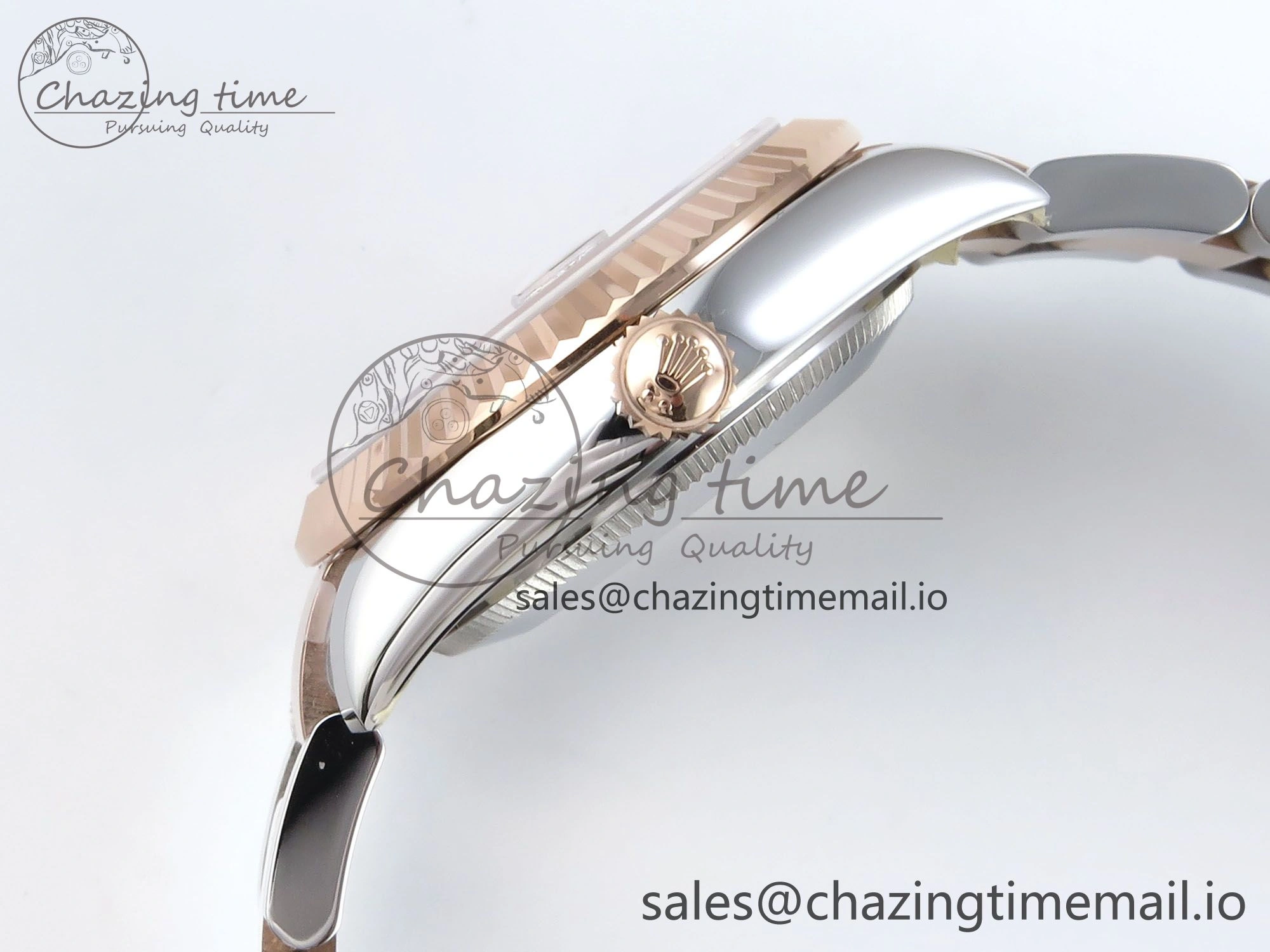 DateJust 31 278271 ARF 1:1 Best Edition 904L Steel RG Roman Dial on SS RG Oyster Bracelet ETA 2688