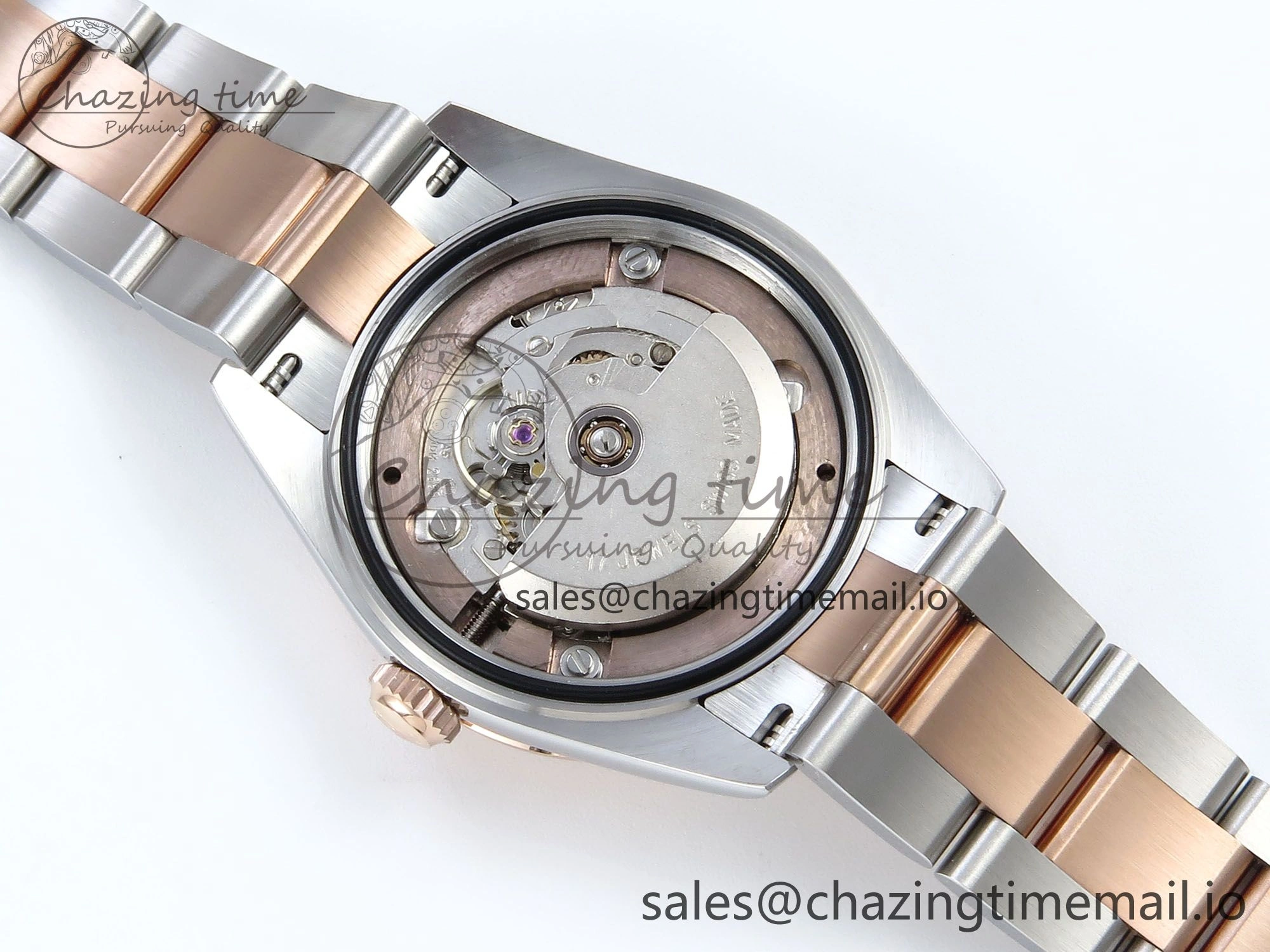 DateJust 31 278271 ARF 1:1 Best Edition 904L Steel RG Roman Dial on SS RG Oyster Bracelet ETA 2688