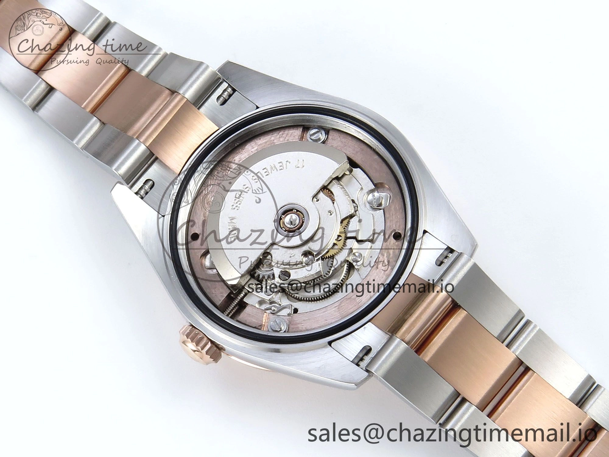 DateJust 31 278271 ARF 1:1 Best Edition 904L Steel RG Roman Dial on SS RG Oyster Bracelet ETA 2688