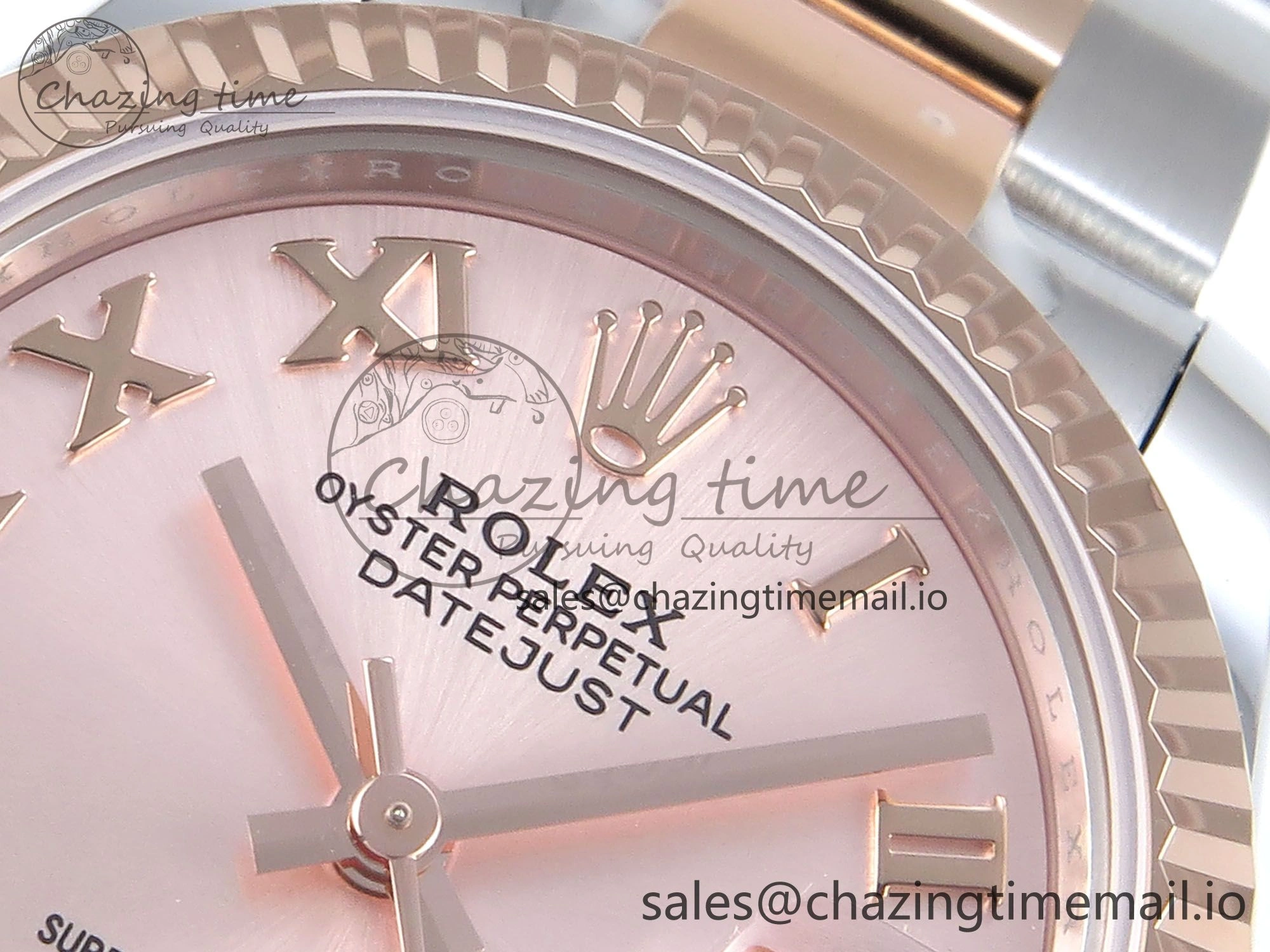 DateJust 31 278271 ARF 1:1 Best Edition 904L Steel RG Roman Dial on SS RG Oyster Bracelet ETA 2688