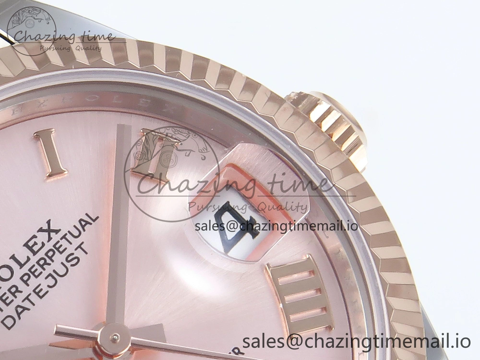DateJust 31 278271 ARF 1:1 Best Edition 904L Steel RG Roman Dial on SS RG Oyster Bracelet ETA 2688