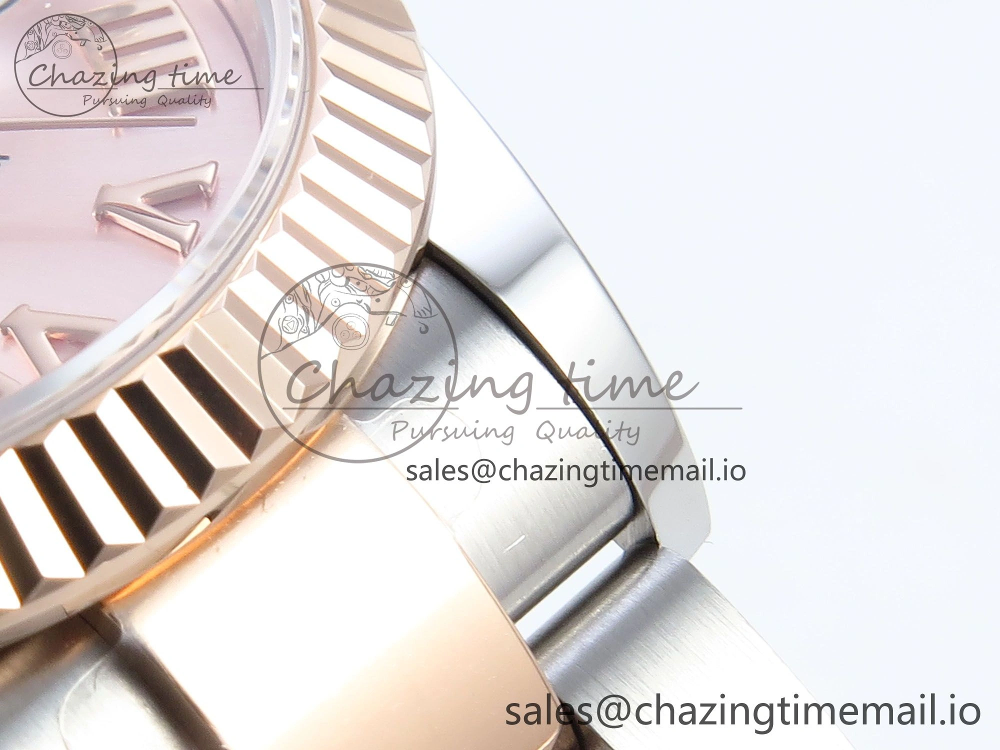 DateJust 31 278271 ARF 1:1 Best Edition 904L Steel RG Roman Dial on SS RG Oyster Bracelet ETA 2688