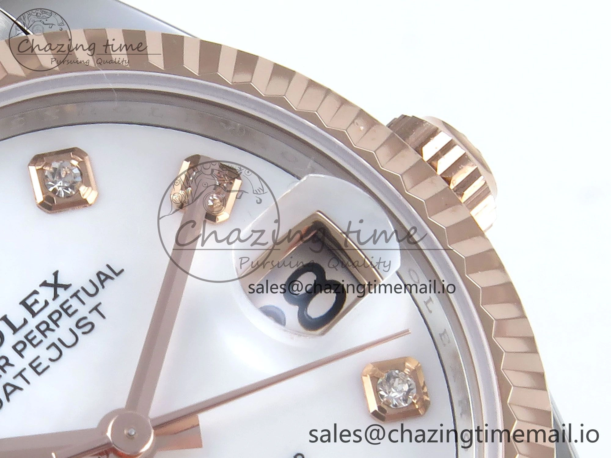 DateJust 31 278271 ARF 1:1 Best Edition 904L Steel White MOP Diamonds Dial on SS RG Jubilee Bracelet ETA 2688