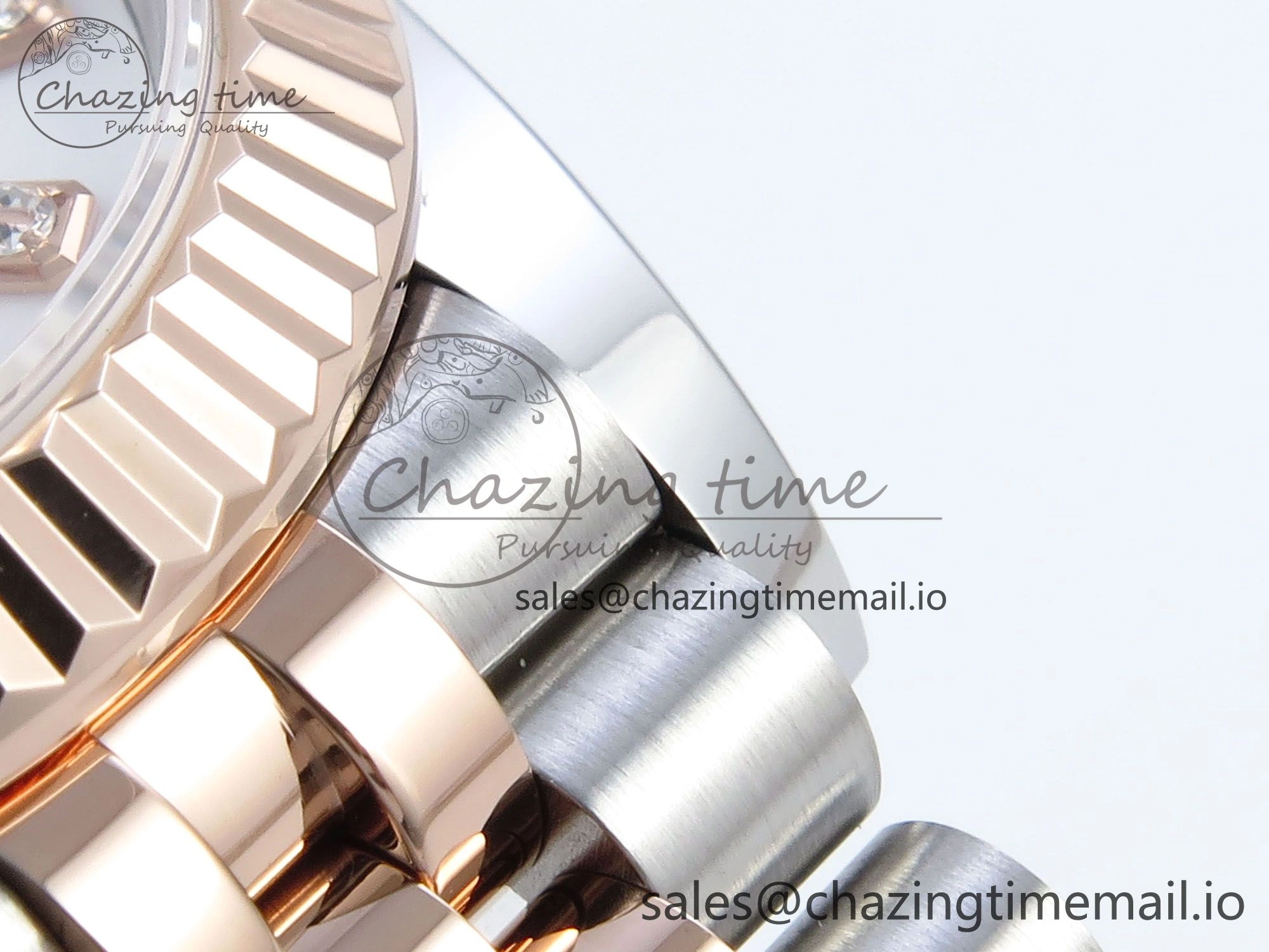 DateJust 31 278271 ARF 1:1 Best Edition 904L Steel White MOP Diamonds Dial on SS RG Jubilee Bracelet ETA 2688
