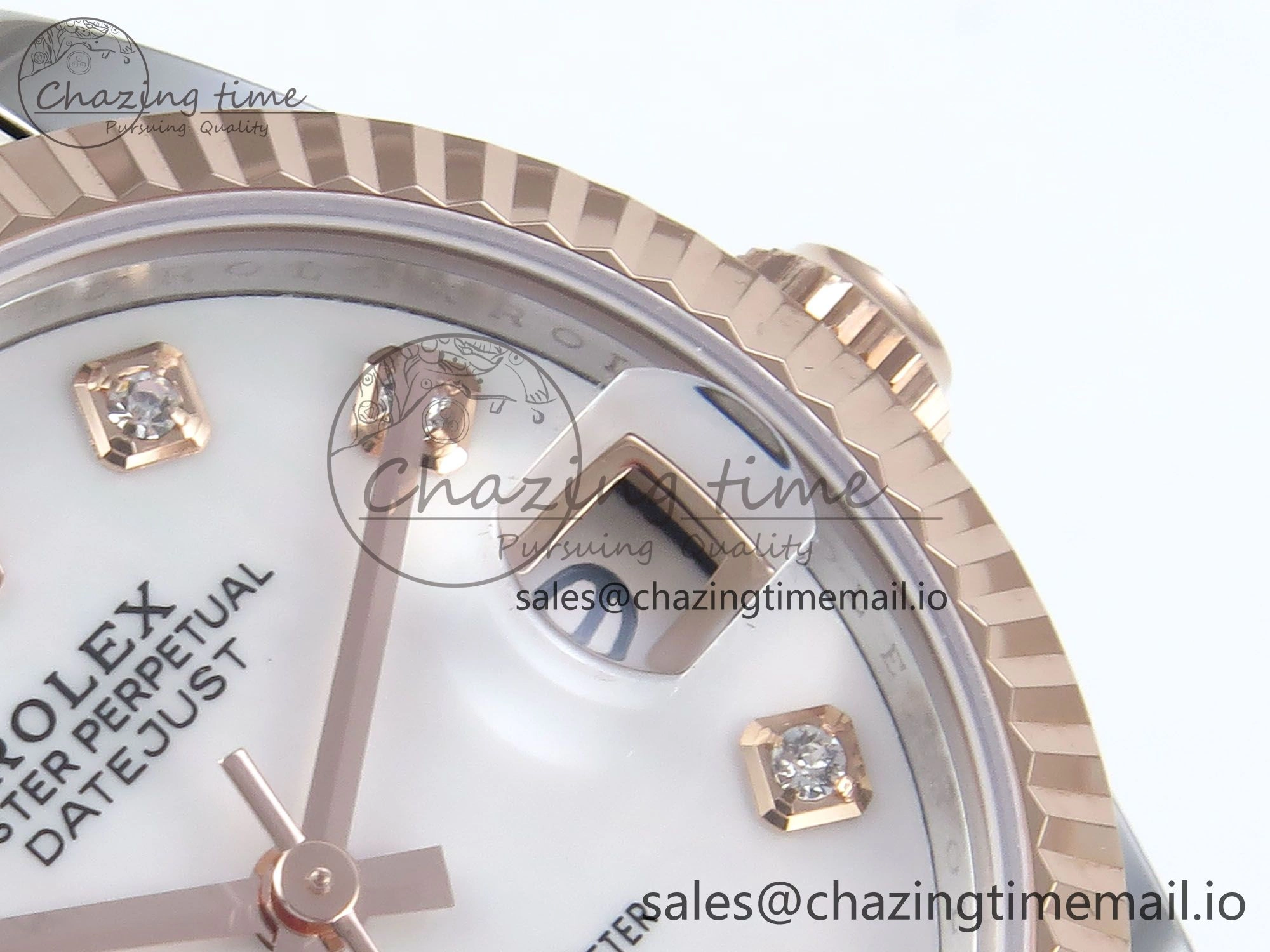 DateJust 31 278271 ARF 1:1 Best Edition 904L Steel White MOP Diamonds Dial on SS RG Oyster Bracelet ETA 2688