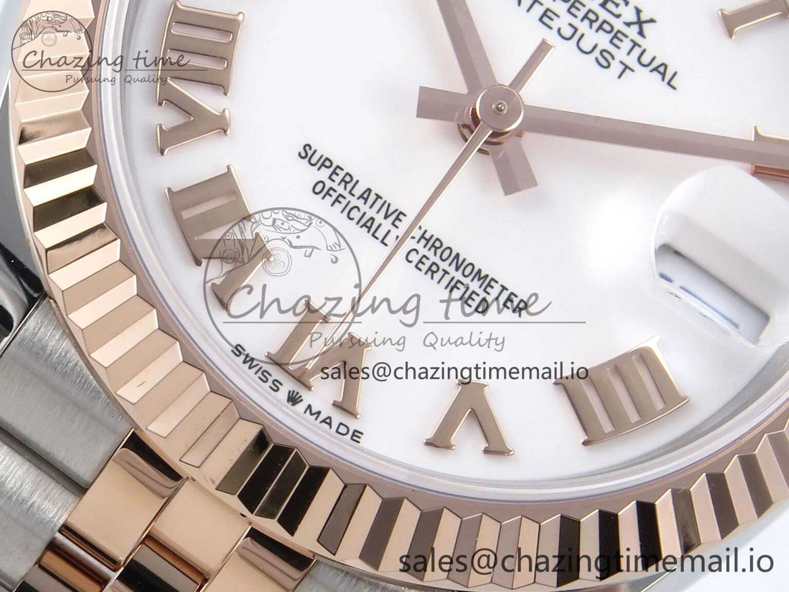 DateJust 31 278271 ARF 1:1 Best Edition 904L Steel White Roman Dial on SS RG Jubilee Bracelet ETA 2688