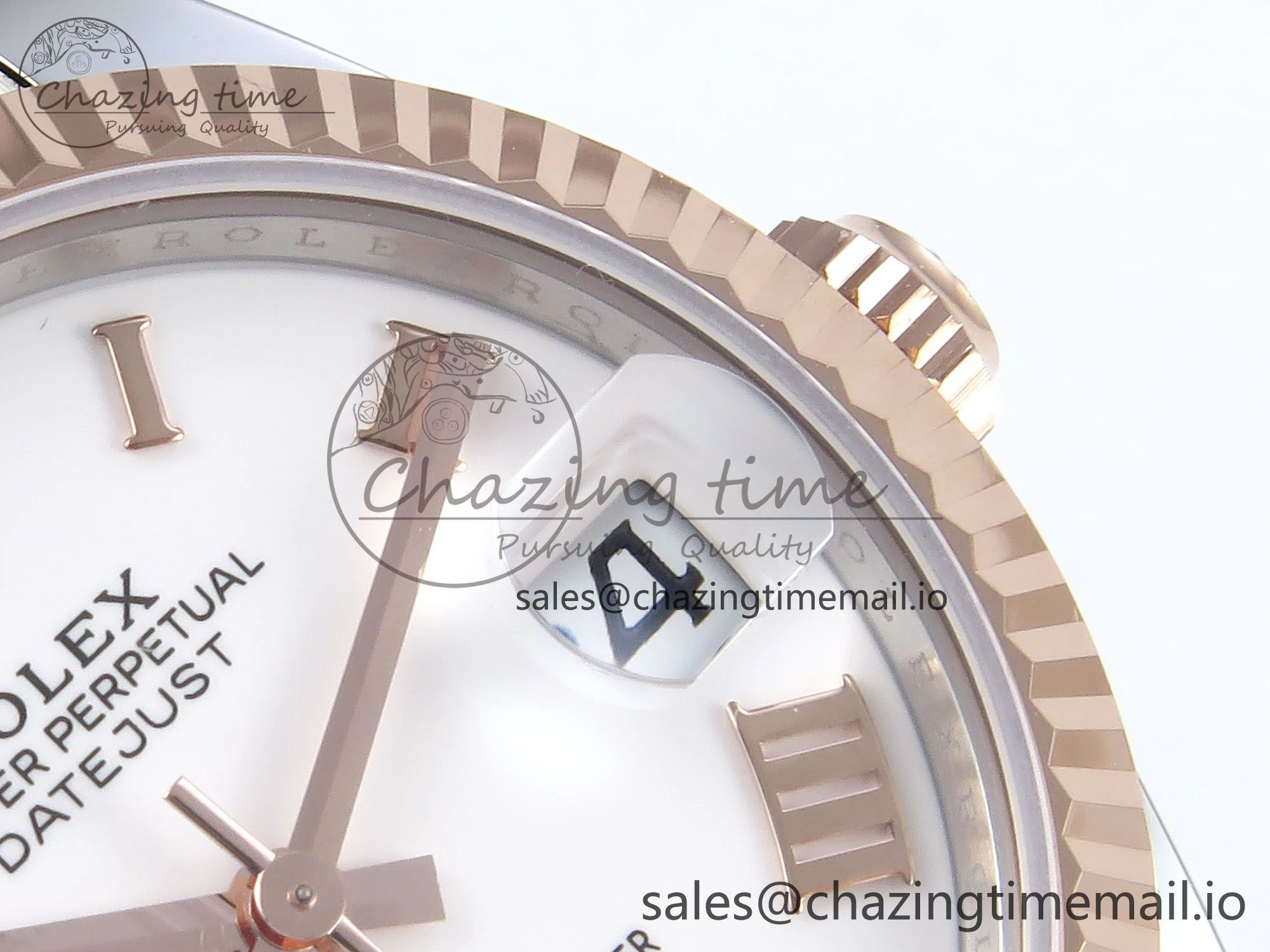 DateJust 31 278271 ARF 1:1 Best Edition 904L Steel White Roman Dial on SS RG Oyster Bracelet ETA 2688
