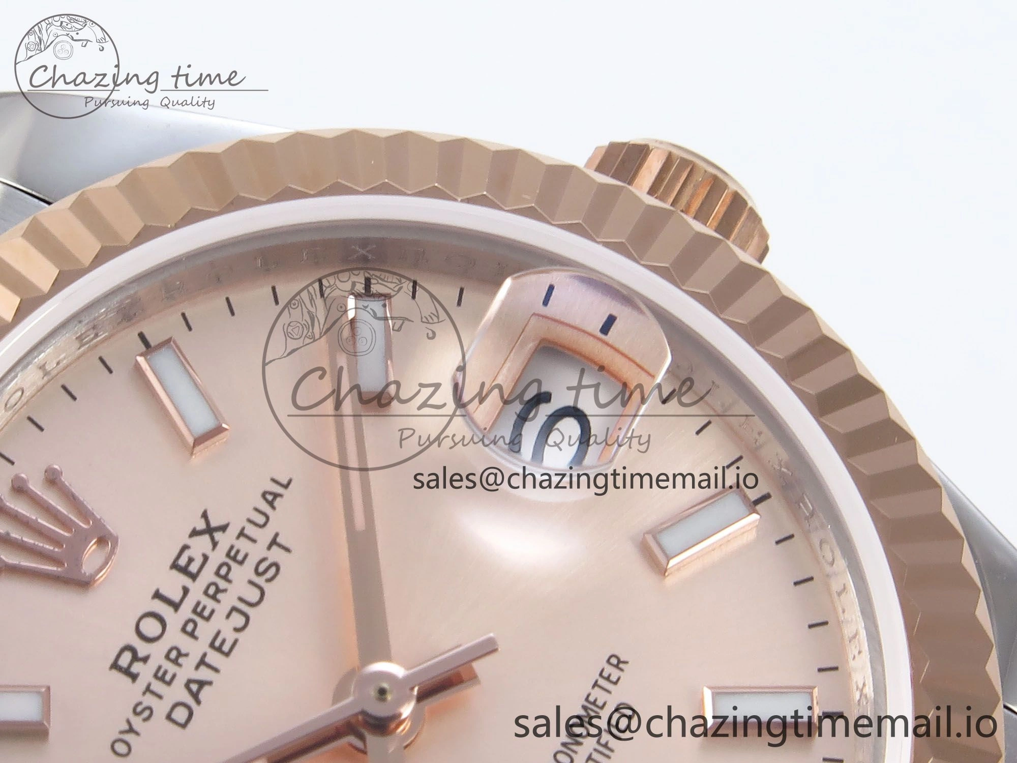 DateJust 31 278271 JARF 1:1 Best Edition 904L Steel RG Stick Dial on SS RG Jubilee Bracelet HZ2236