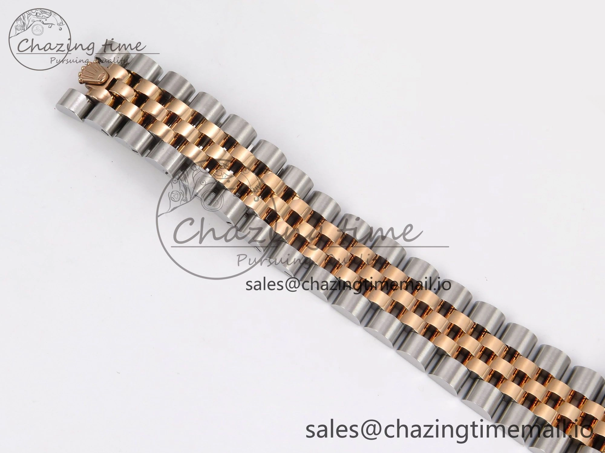 DateJust 31 278271 SS RG GMF 1:1 Best Edition 904L Steel Gray Roman Diamonds Dial on Jubilee Bracelet A2824