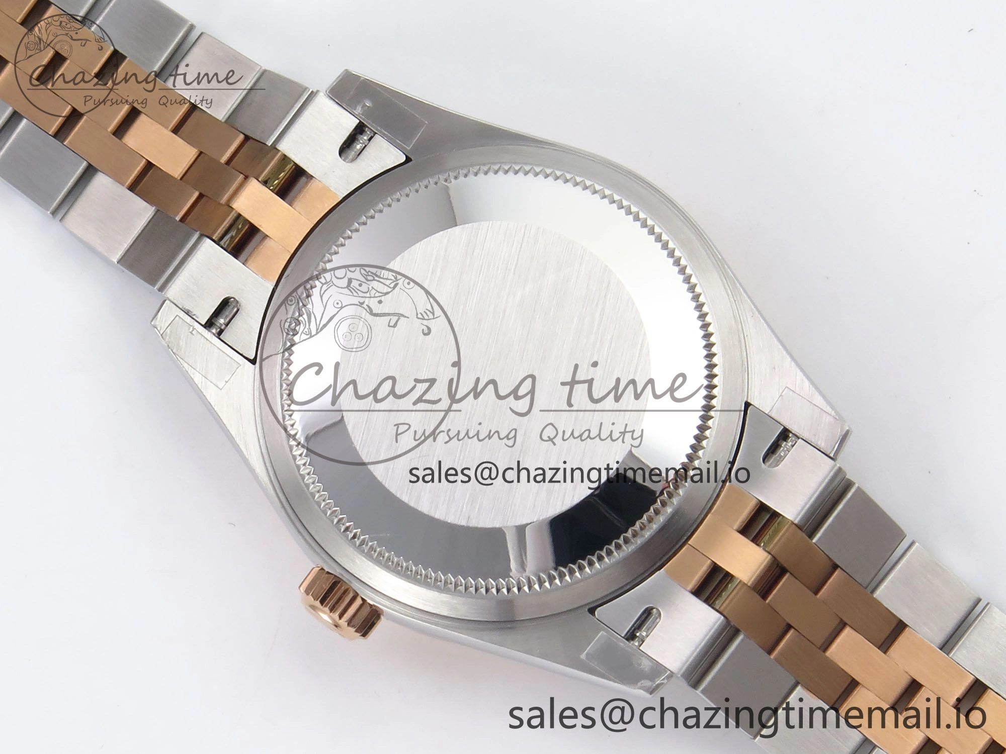 DateJust 31 278271 SS RG GMF 1:1 Best Edition 904L Steel Gray Roman Diamonds Dial on Jubilee Bracelet A2824