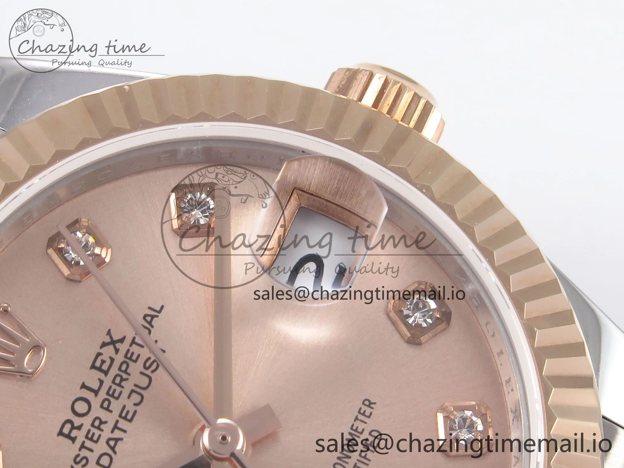 DateJust 31 278271 SS RG GMF 1:1 Best Edition 904L Steel RG Diamonds Dial on Jubilee Bracelet A2824