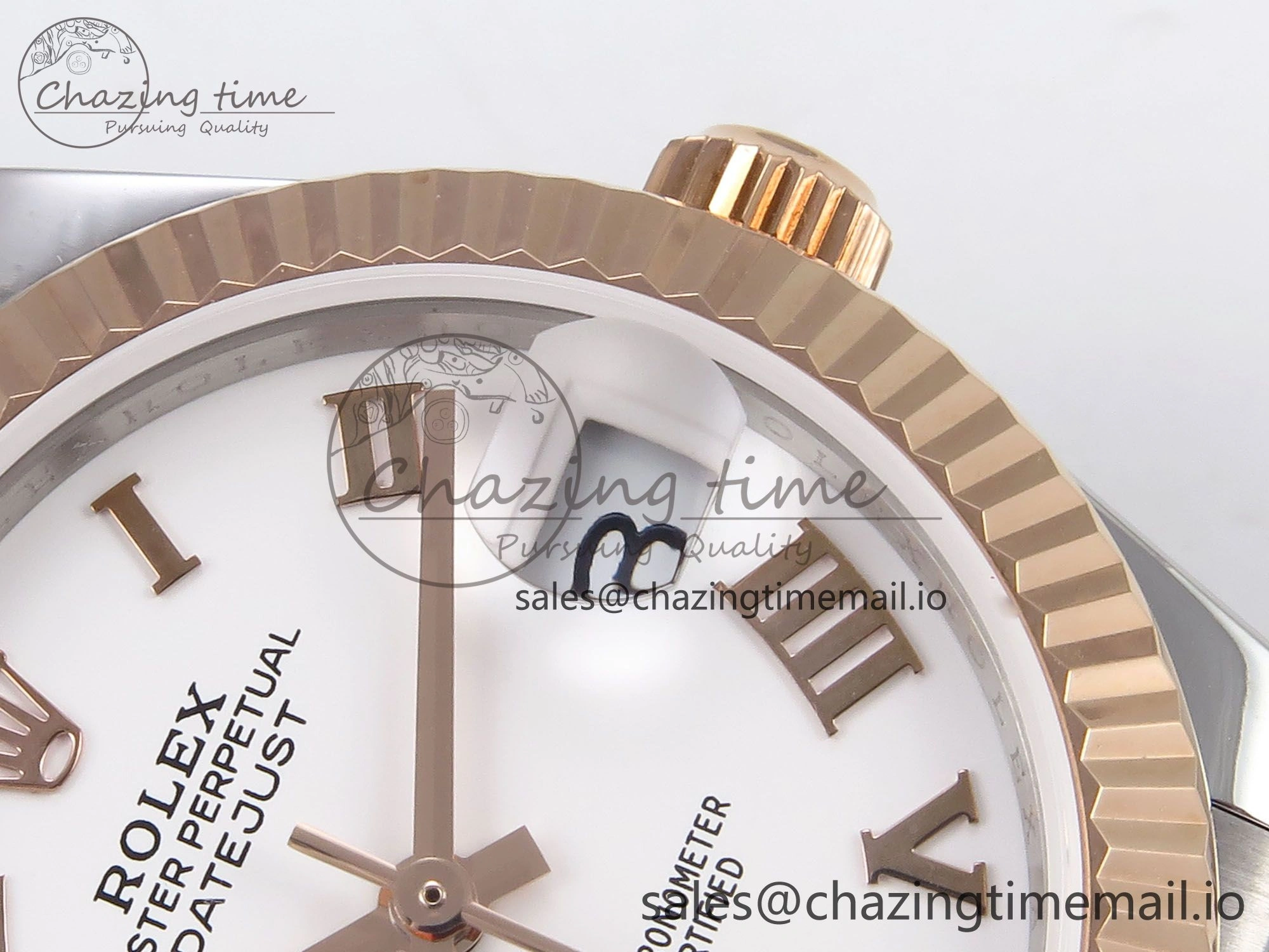 DateJust 31 278271 SS RG GMF 1:1 Best Edition 904L Steel RG Roman Dial on Jubilee Bracelet A2824