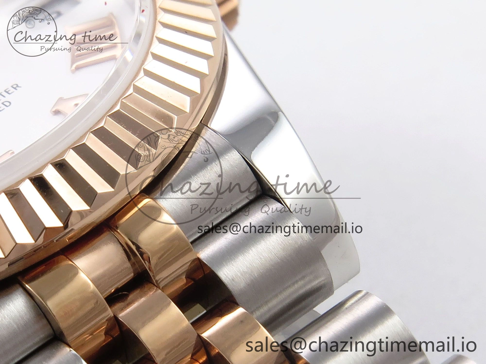 DateJust 31 278271 SS RG GMF 1:1 Best Edition 904L Steel RG Roman Dial on Jubilee Bracelet A2824