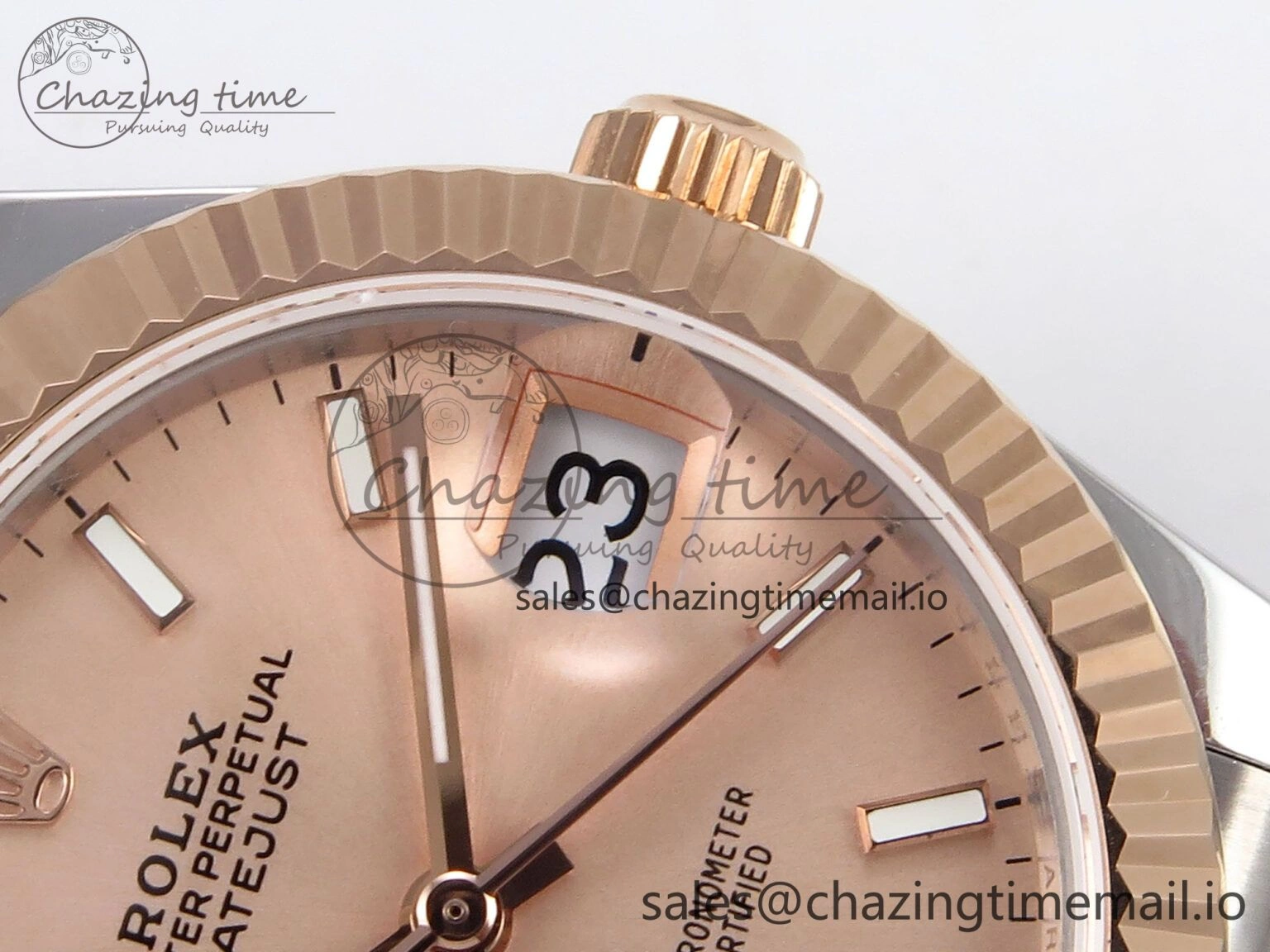 DateJust 31 278271 SS RG GMF 1:1 Best Edition 904L Steel RG Stick Dial on Jubilee Bracelet A2824