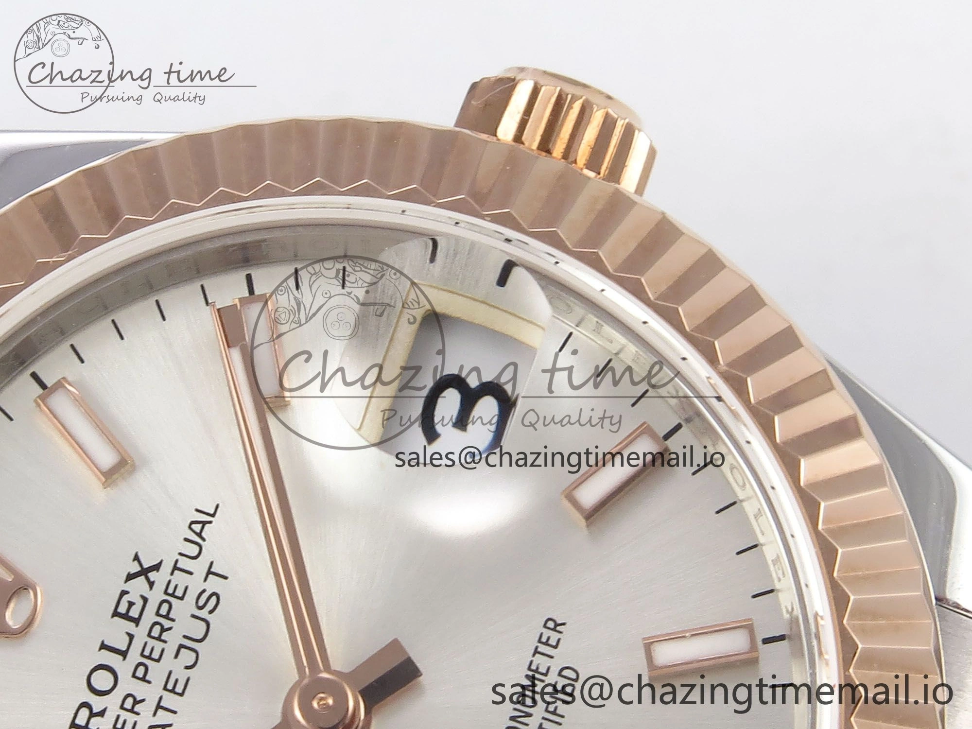 DateJust 31 278271 SS RG GMF 1:1 Best Edition 904L Steel Silver Stick Dial on Jubilee Bracelet A2824