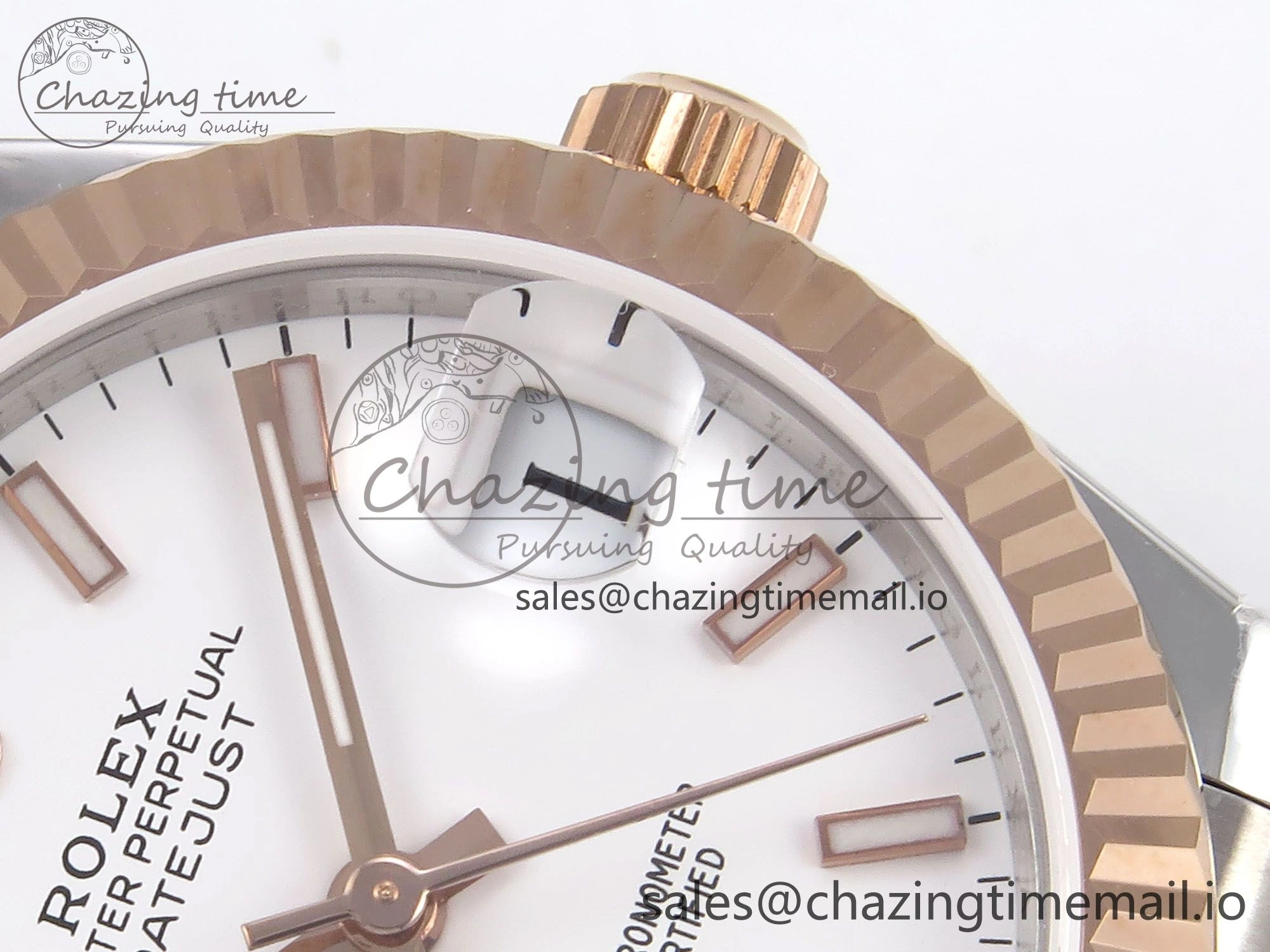 DateJust 31 278271 SS RG GMF 1:1 Best Edition 904L Steel White Stick Dial on Jubilee Bracelet A2824