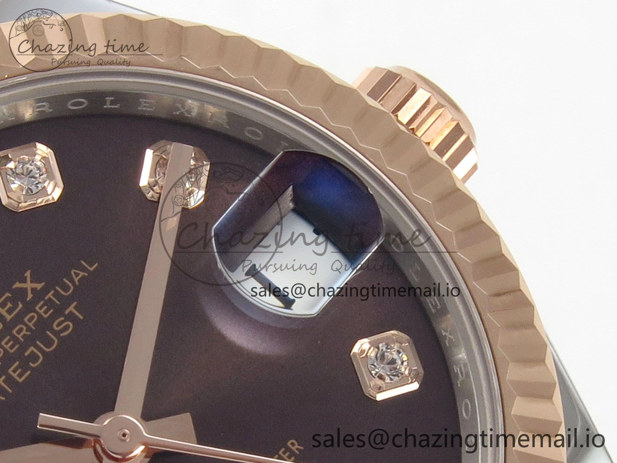 DateJust 31 278271 THBF 1:1 Best Edition 904L Steel Brown Diamonds Dial on SS RG Jubilee Bracelet HZ Cal.2236