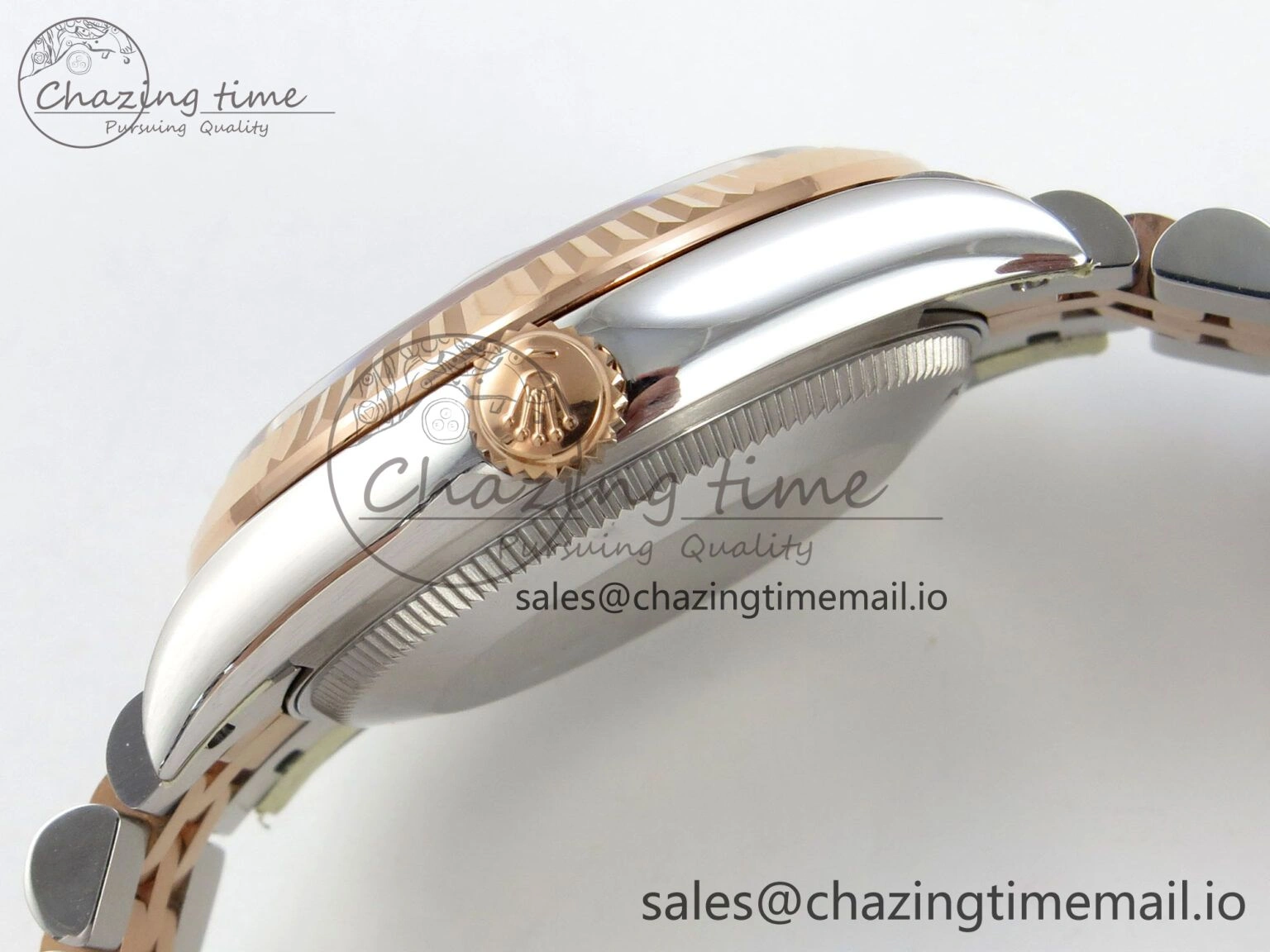 DateJust 31 278271 THBF 1:1 Best Edition 904L Steel Brown Roman Diamonds Dial on SS RG Jubilee Bracelet HZ Cal.2236