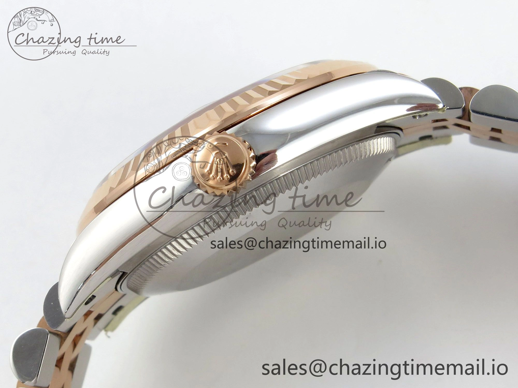 DateJust 31 278271 THBF 1:1 Best Edition 904L Steel Brown Roman Diamonds Dial on SS RG Jubilee Bracelet HZ Cal.2236