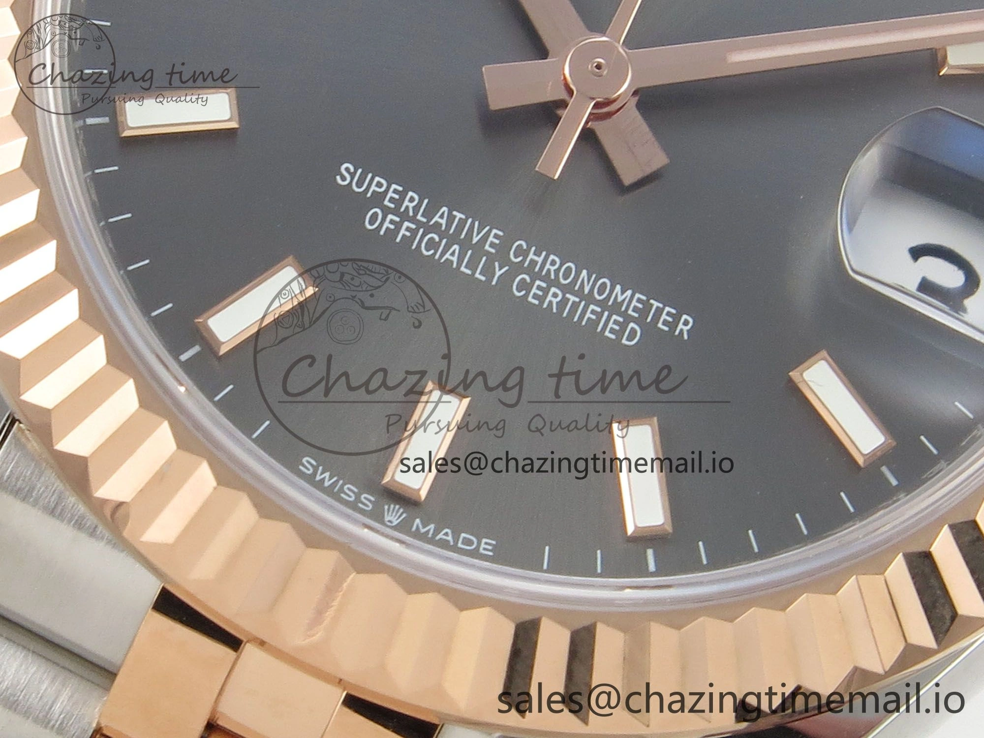 DateJust 31 278271 THBF 1:1 Best Edition 904L Steel Gray Diamonds Dial Stick Marker on SS RG Jubilee Bracelet HZ Cal.2236