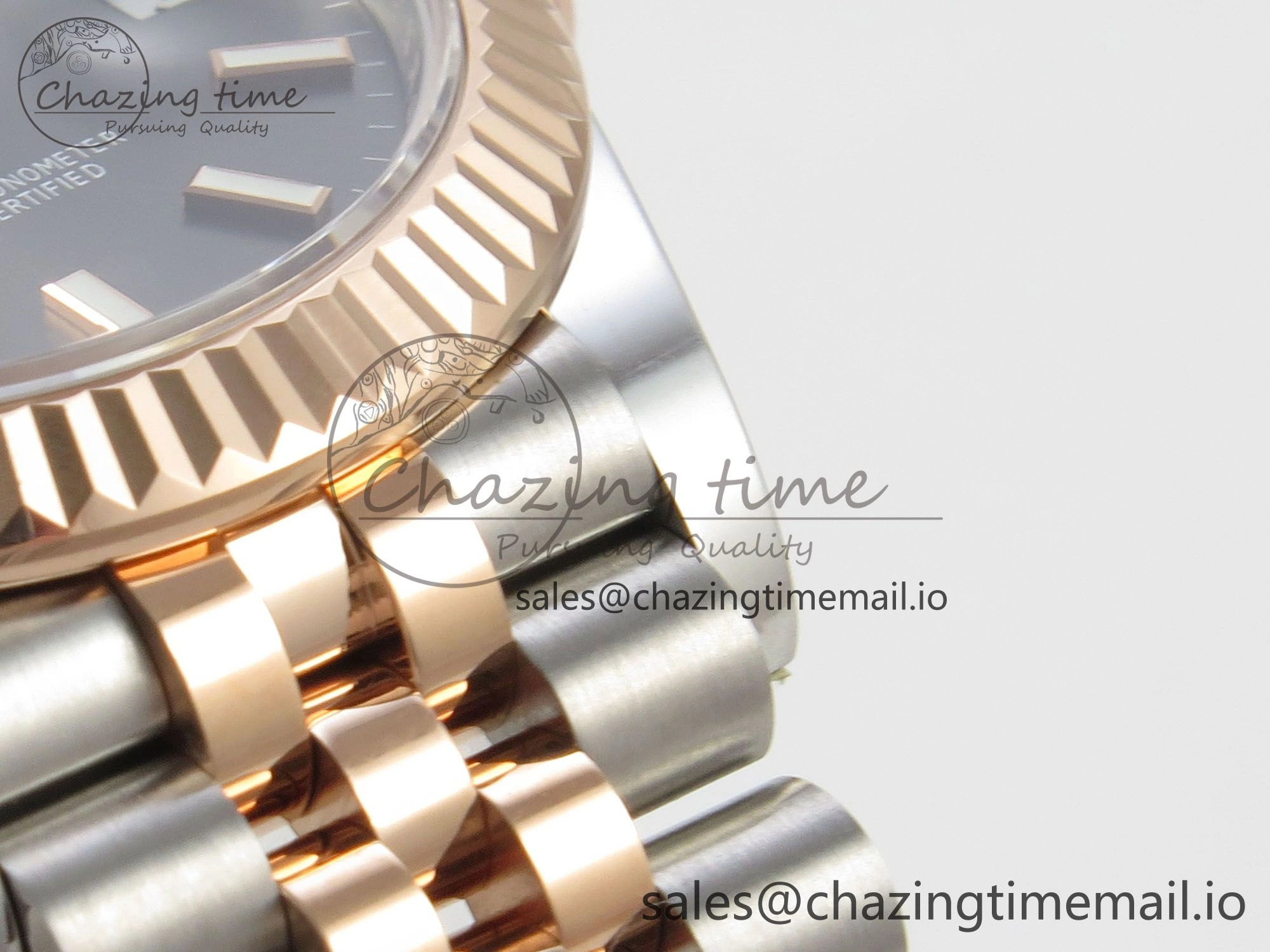 DateJust 31 278271 THBF 1:1 Best Edition 904L Steel Gray Diamonds Dial Stick Marker on SS RG Jubilee Bracelet HZ Cal.2236