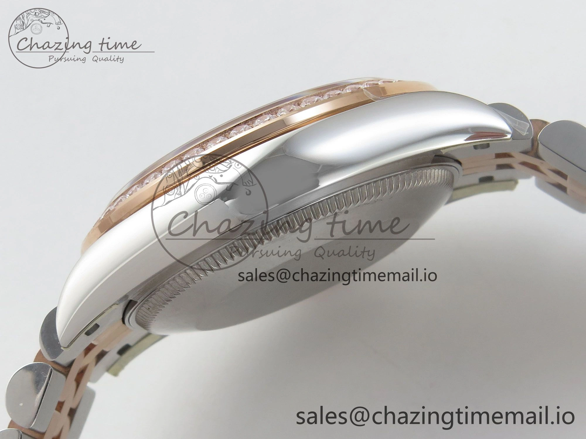DateJust 31 278271 THBF 1:1 Best Edition 904L Steel Purple Roman Dial Diamonds Bezel on SS RG Jubilee Bracelet HZ Cal.2236