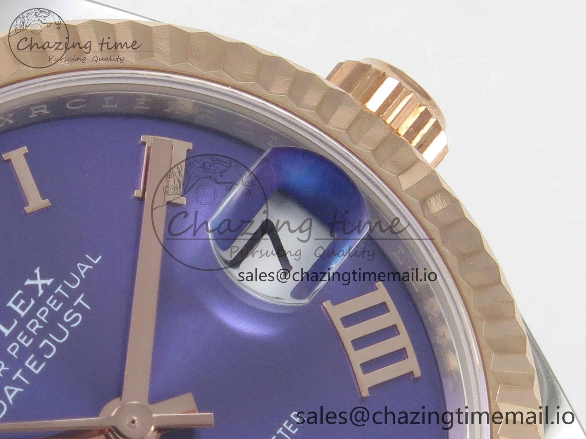 DateJust 31 278271 THBF 1:1 Best Edition 904L Steel Purple Roman Diamonds Dial on SS RG Jubilee Bracelet HZ Cal.2236