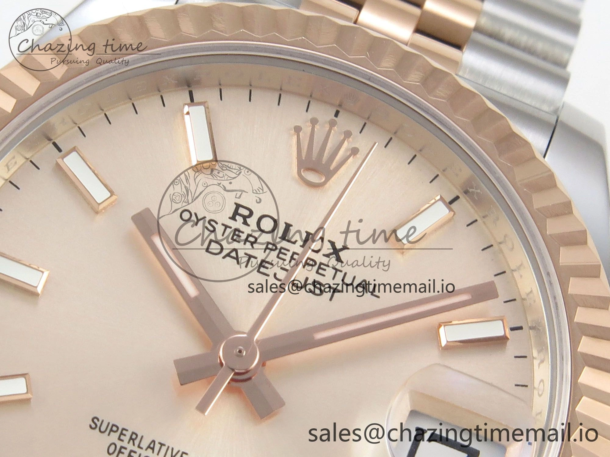 DateJust 31 278271 THBF 1:1 Best Edition 904L Steel RG Diamonds Dial Stick Marker on SS RG Jubilee Bracelet HZ Cal.2236