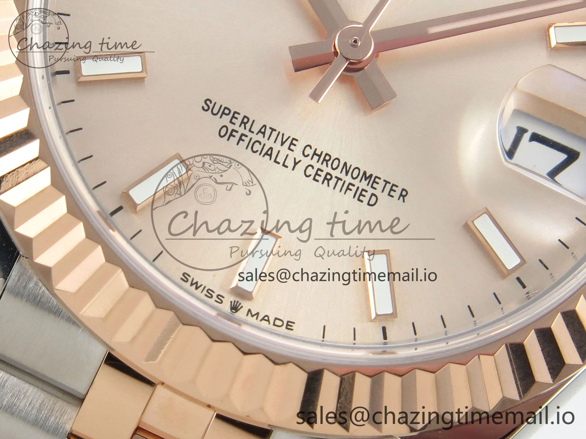 DateJust 31 278271 THBF 1:1 Best Edition 904L Steel RG Diamonds Dial Stick Marker on SS RG Jubilee Bracelet HZ Cal.2236
