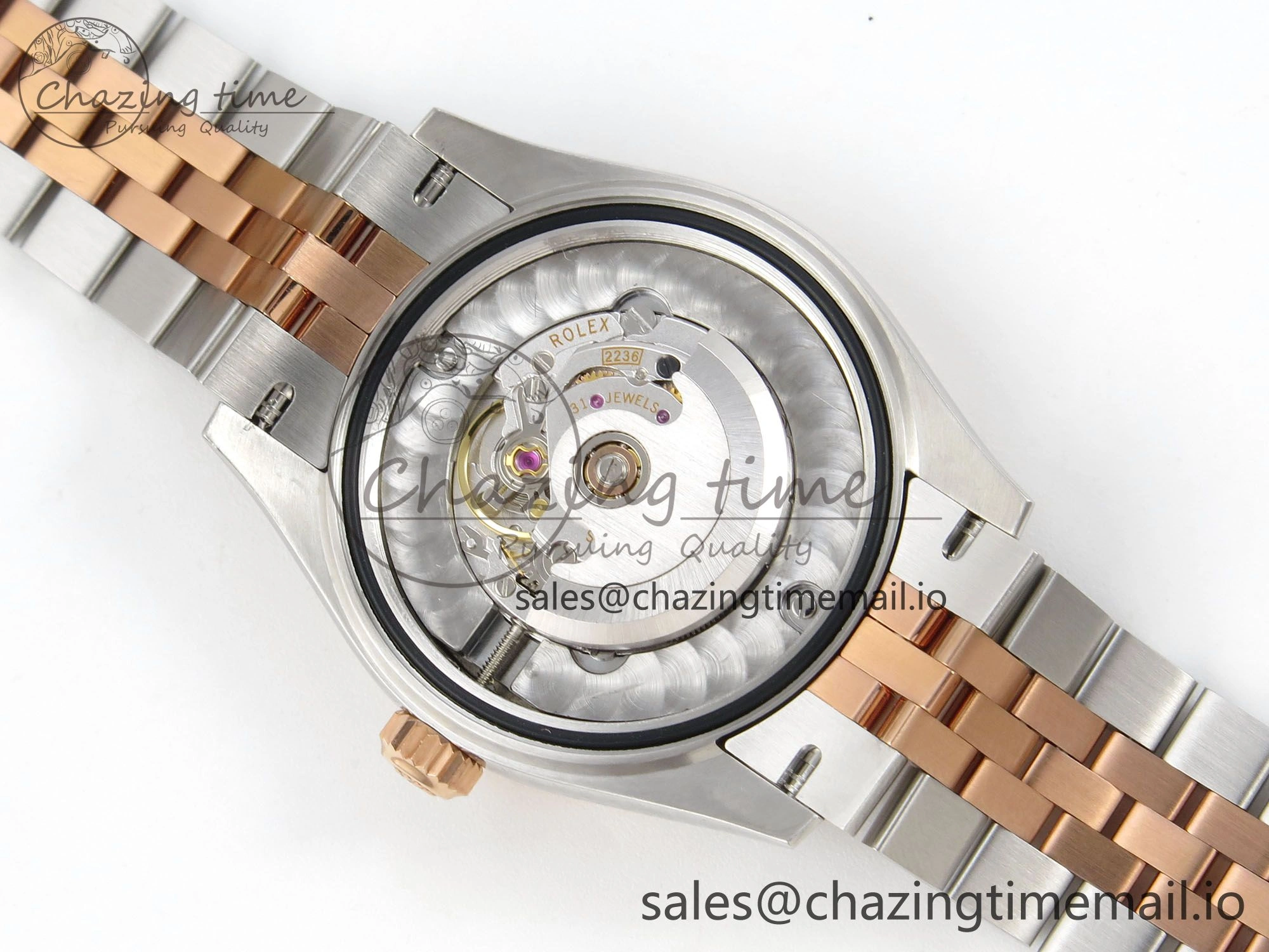 DateJust 31 278271 THBF 1:1 Best Edition 904L Steel RG Diamonds Dial Stick Marker on SS RG Jubilee Bracelet HZ Cal.2236
