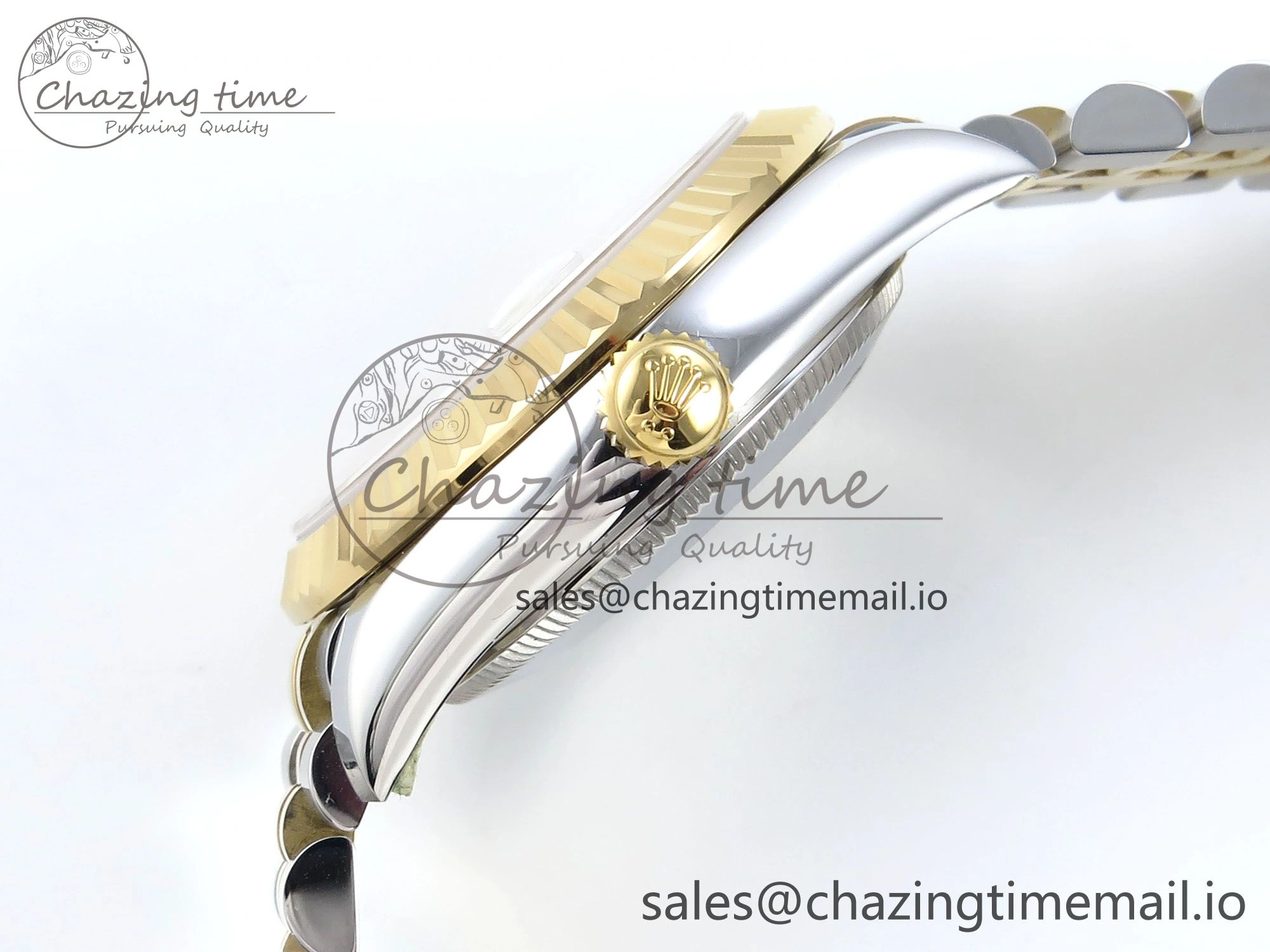 DateJust 31 278273 ARF 1:1 Best Edition 904L Steel Brown Diamonds Dial on SS YG Jubilee Bracelet ETA 2688