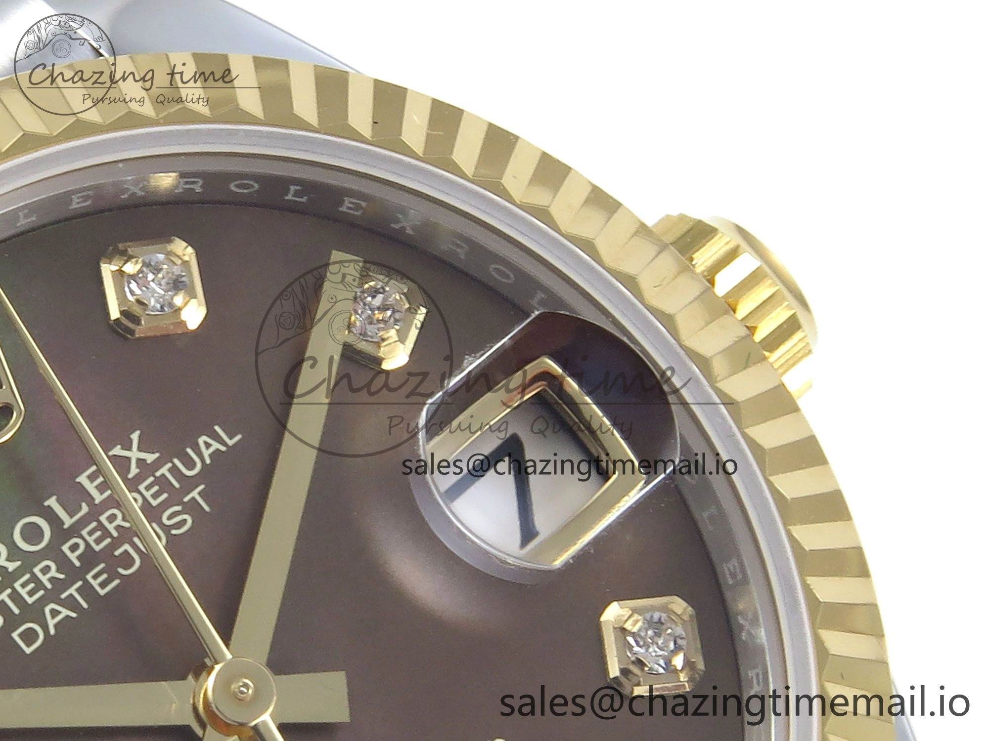 DateJust 31 278273 ARF 1:1 Best Edition 904L Steel Brown Diamonds Dial on SS YG Jubilee Bracelet ETA 2688
