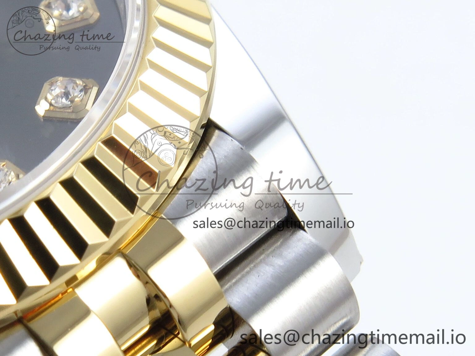 DateJust 31 278273 ARF 1:1 Best Edition 904L Steel Gray Diamonds Dial on SS YG Jubilee Bracelet ETA 2688