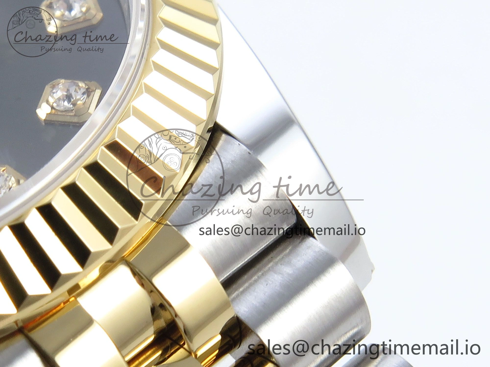 DateJust 31 278273 ARF 1:1 Best Edition 904L Steel Gray Diamonds Dial on SS YG Jubilee Bracelet ETA 2688