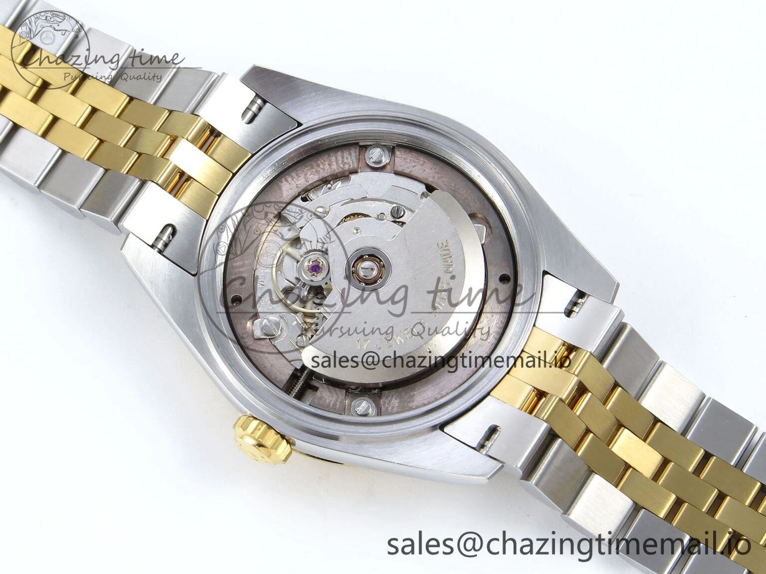 DateJust 31 278273 ARF 1:1 Best Edition 904L Steel Gray Roman Diamonds Dial on SS YG Jubilee Bracelet ETA 2688