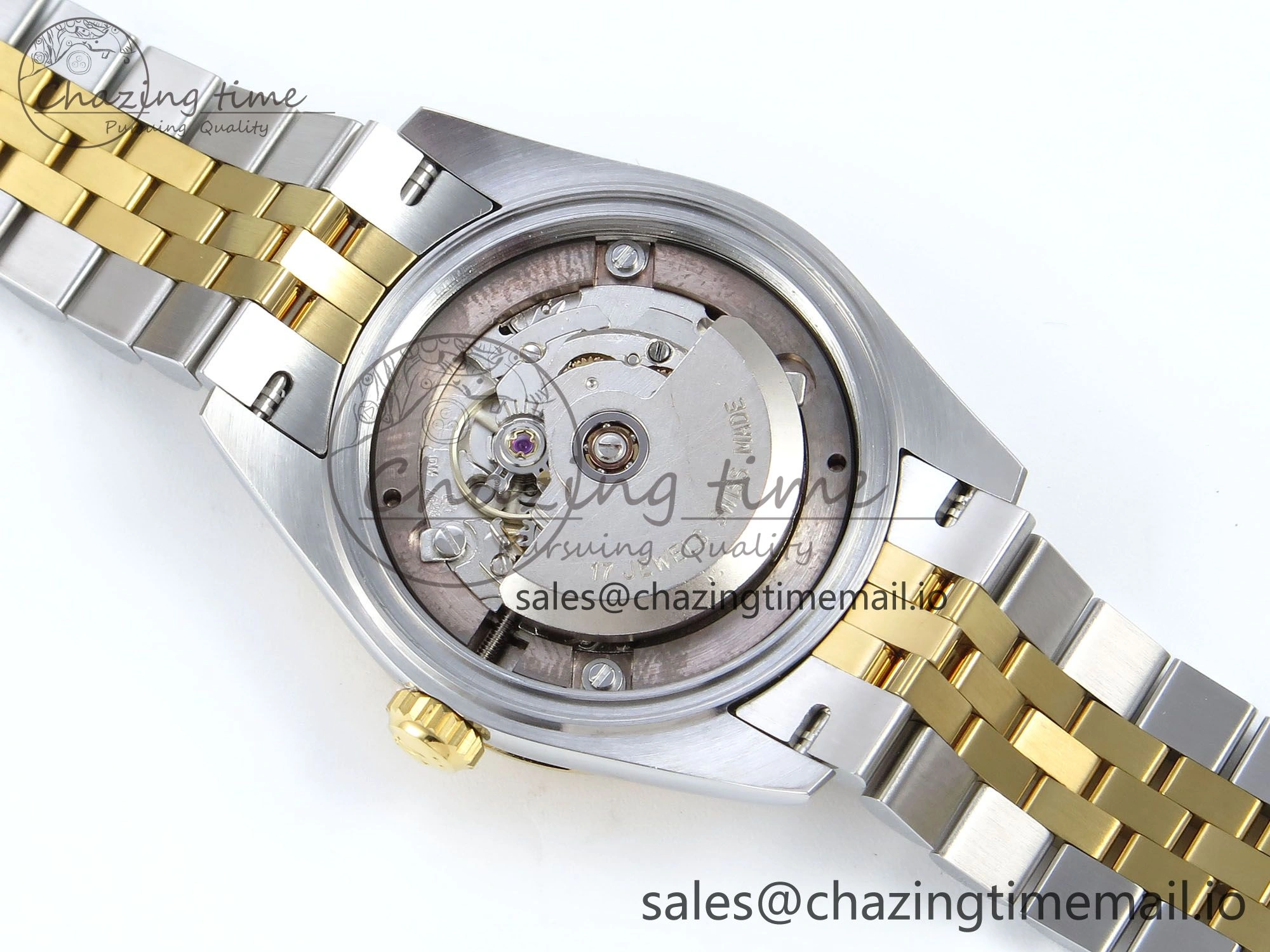 DateJust 31 278273 ARF 1:1 Best Edition 904L Steel Gray Roman Diamonds Dial on SS YG Jubilee Bracelet ETA 2688