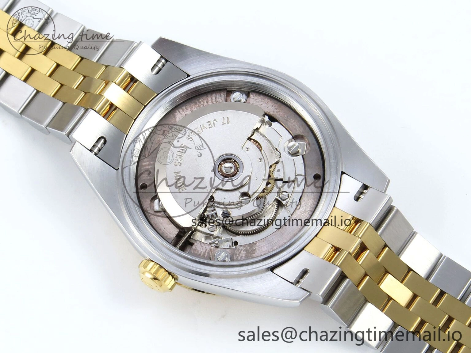 DateJust 31 278273 ARF 1:1 Best Edition 904L Steel Gray Roman Diamonds Dial on SS YG Jubilee Bracelet ETA 2688