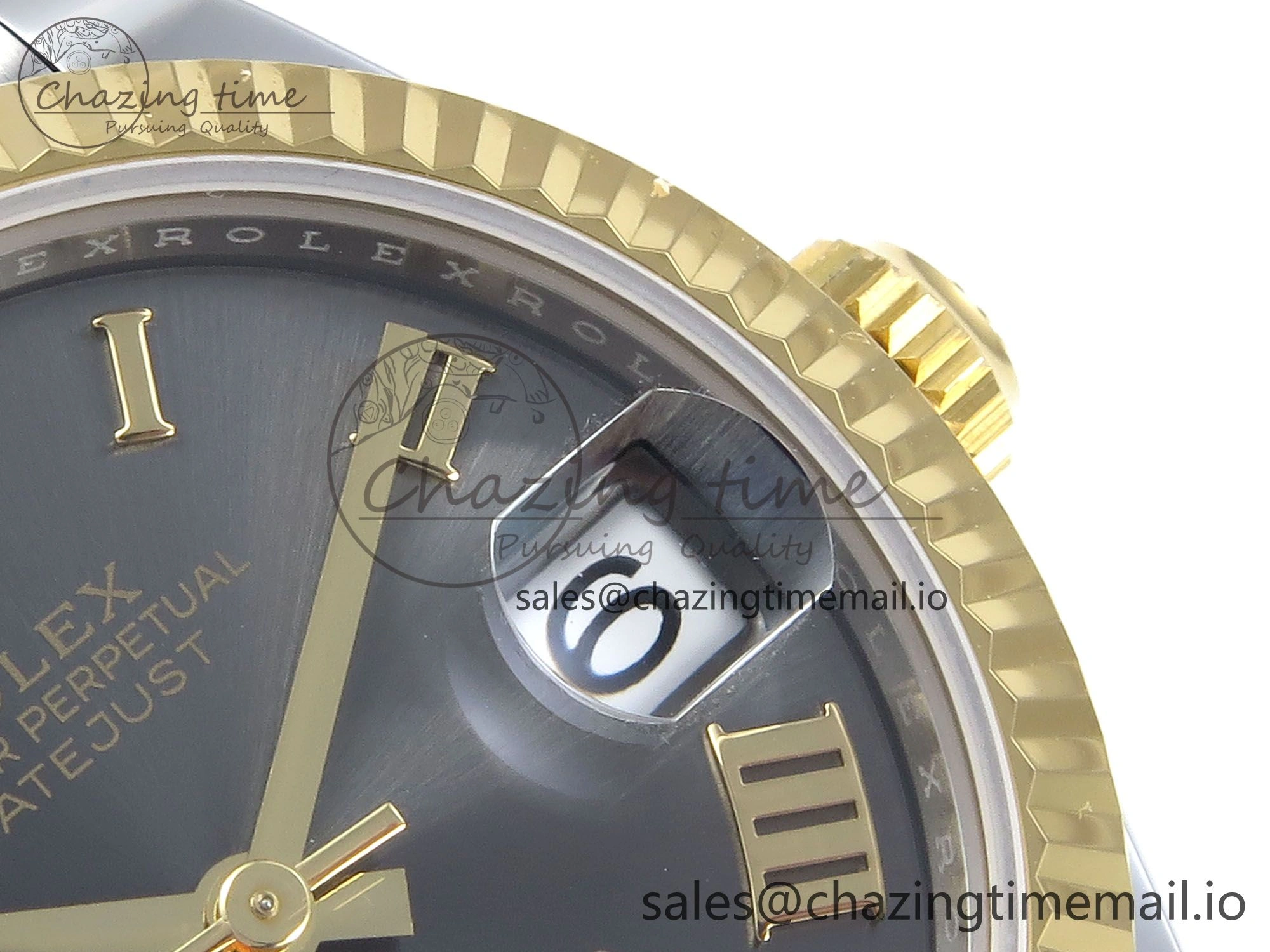 DateJust 31 278273 ARF 1:1 Best Edition 904L Steel Gray Roman Diamonds Dial on SS YG Jubilee Bracelet ETA 2688