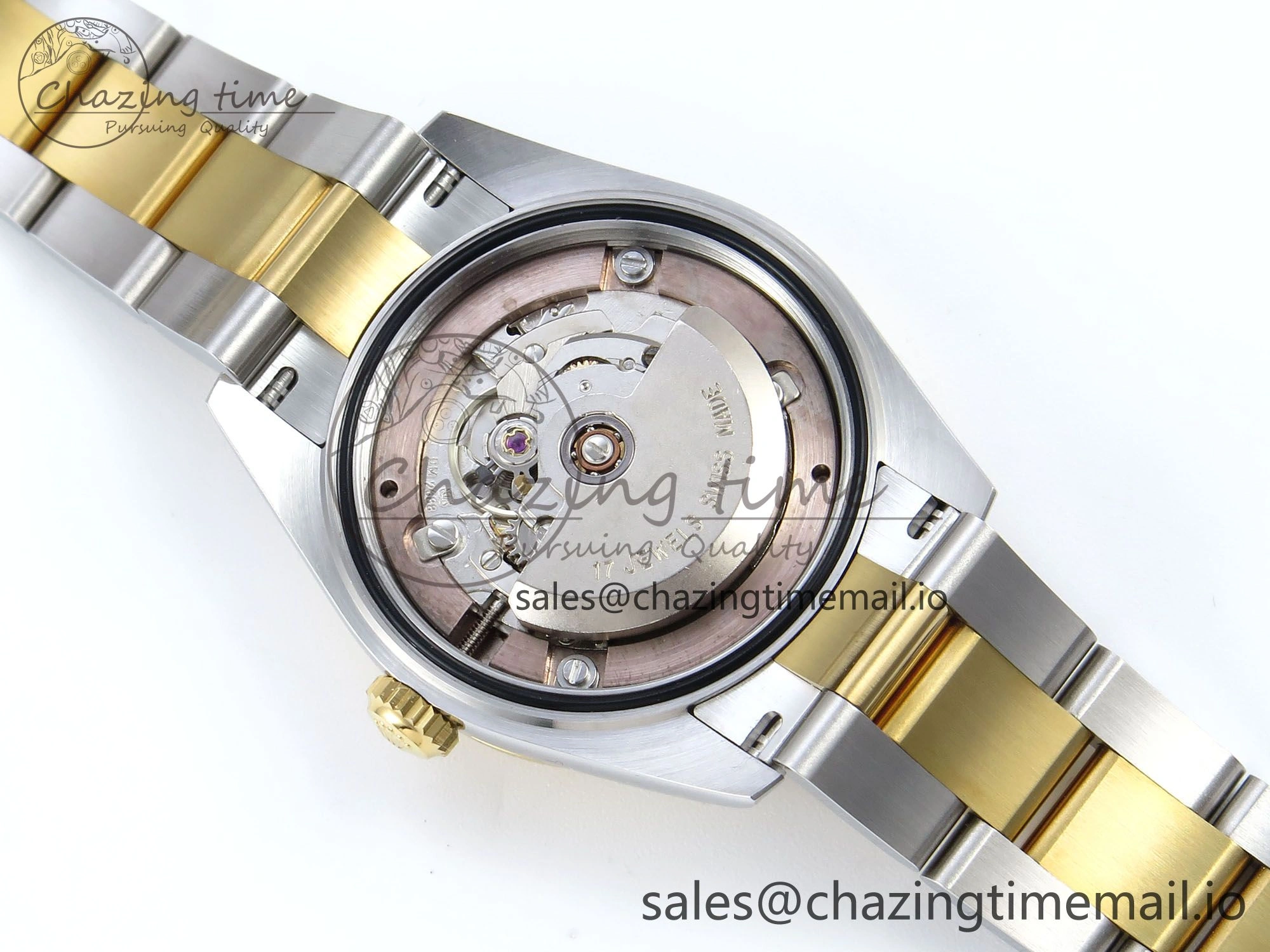 DateJust 31 278273 ARF 1:1 Best Edition 904L Steel Gray Roman Diamonds Dial on SS YG Oyster Bracelet ETA 2688