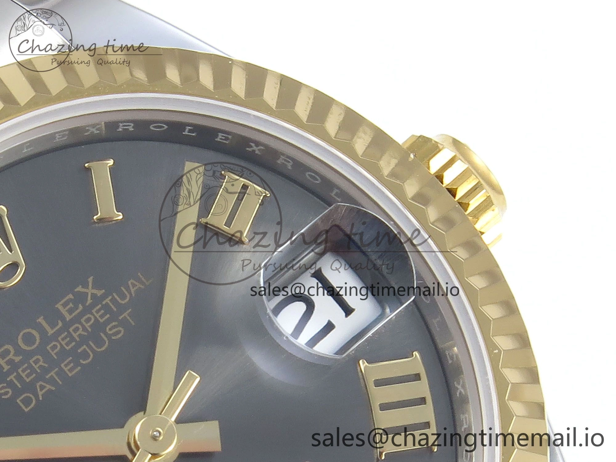 DateJust 31 278273 ARF 1:1 Best Edition 904L Steel Gray Roman Diamonds Dial on SS YG Oyster Bracelet ETA 2688