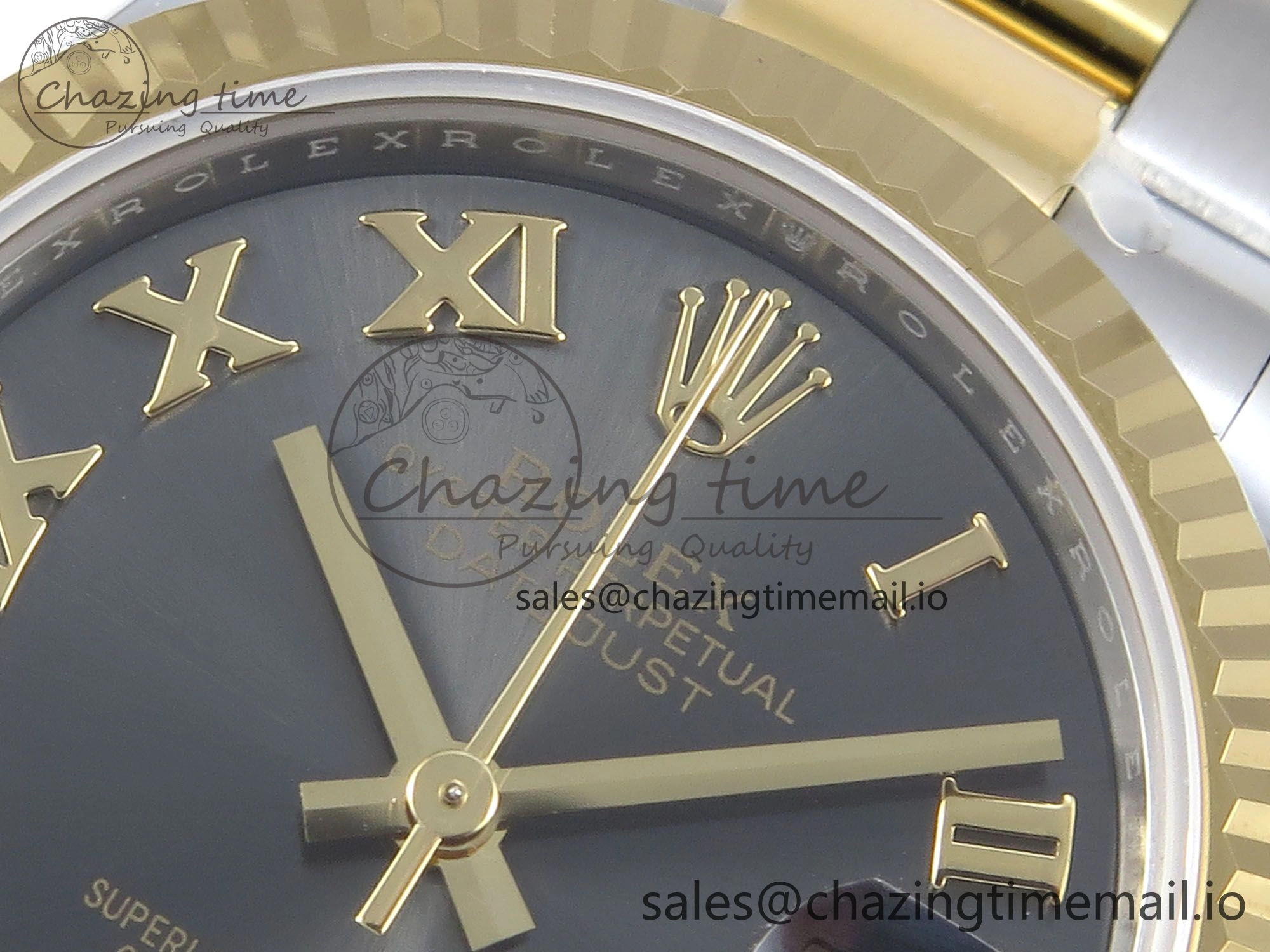 DateJust 31 278273 ARF 1:1 Best Edition 904L Steel Gray Roman Diamonds Dial on SS YG Oyster Bracelet ETA 2688