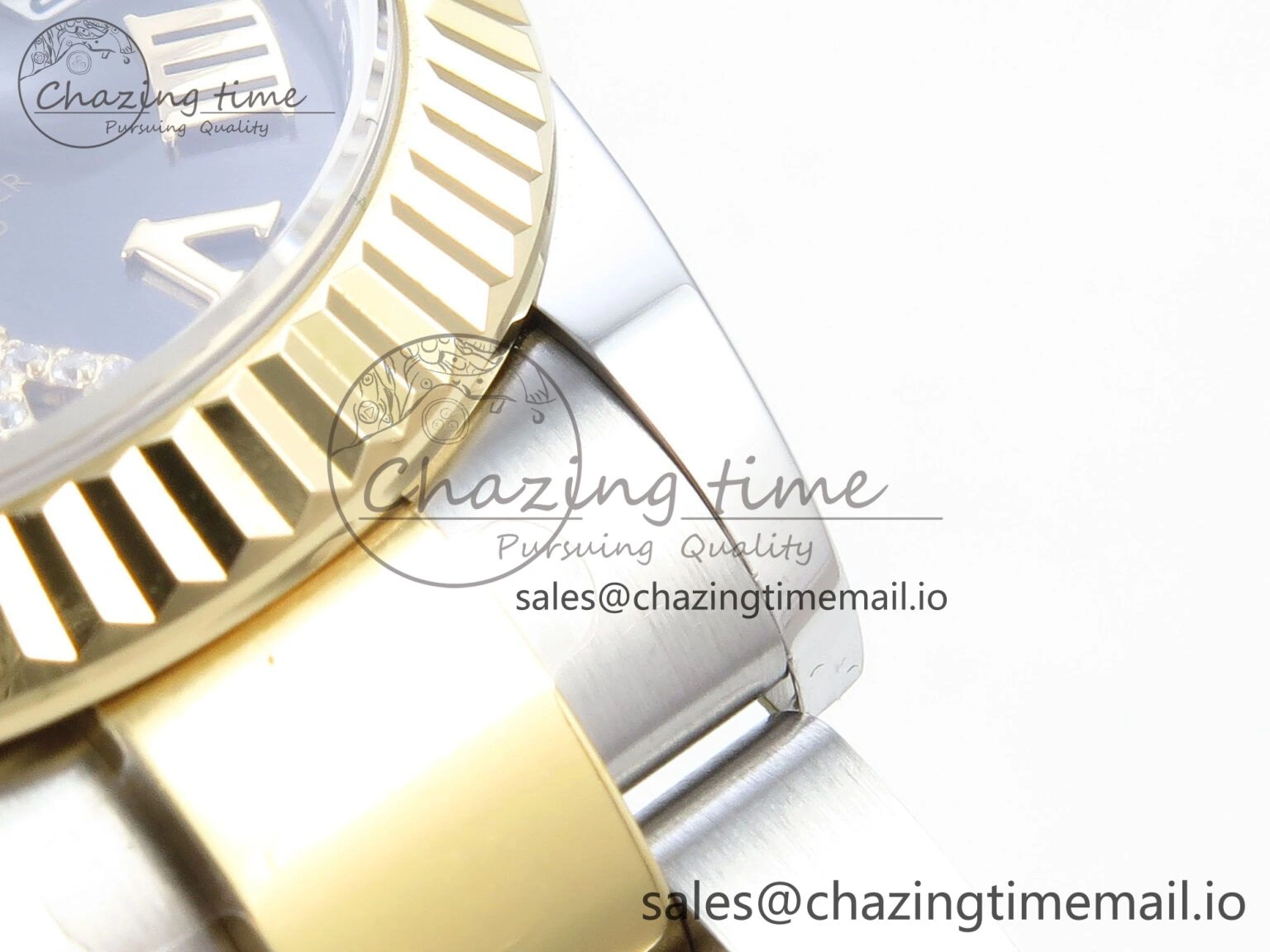 DateJust 31 278273 ARF 1:1 Best Edition 904L Steel Gray Roman Diamonds Dial on SS YG Oyster Bracelet ETA 2688
